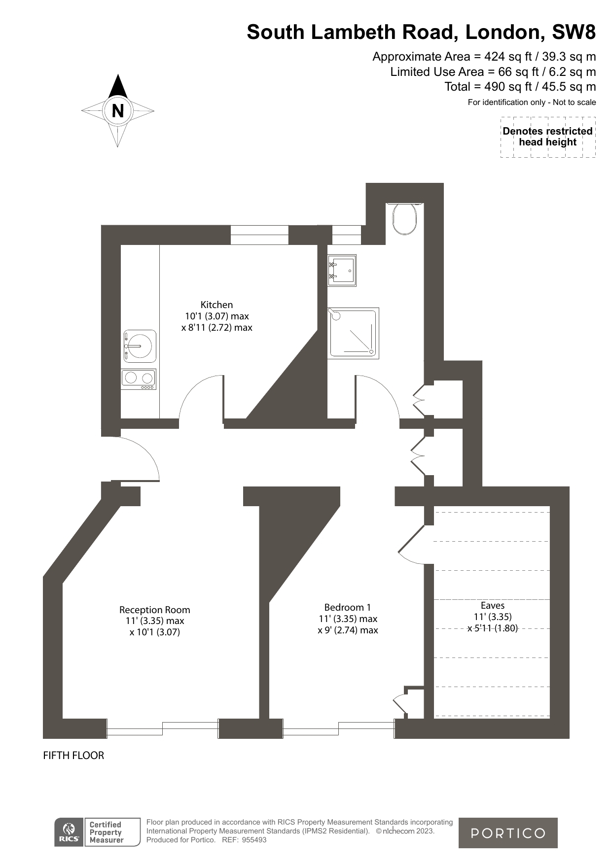 South Lambeth Road, London SW8, 1 bedroom flat for sale 64148209