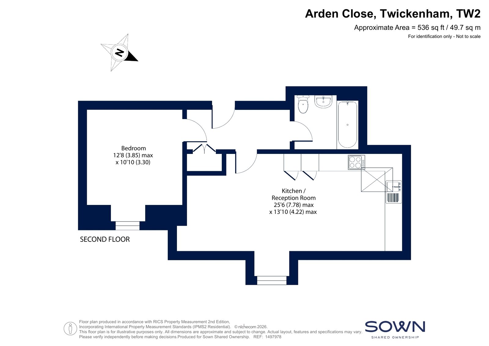 KARIBU SO, 8, Arden Close, Twickenham floorplan