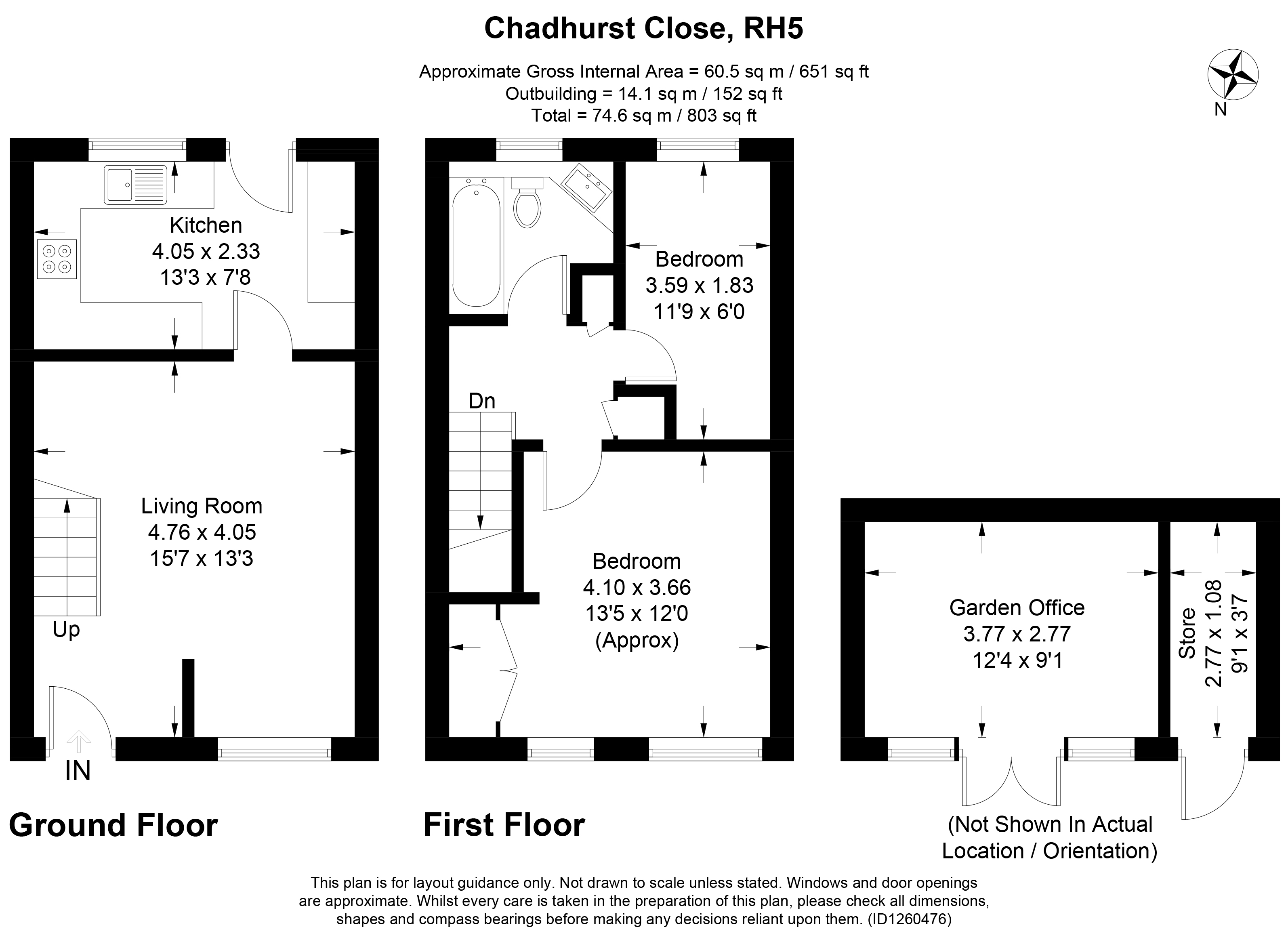 18, Chadhurst Close, Dorking floorplan