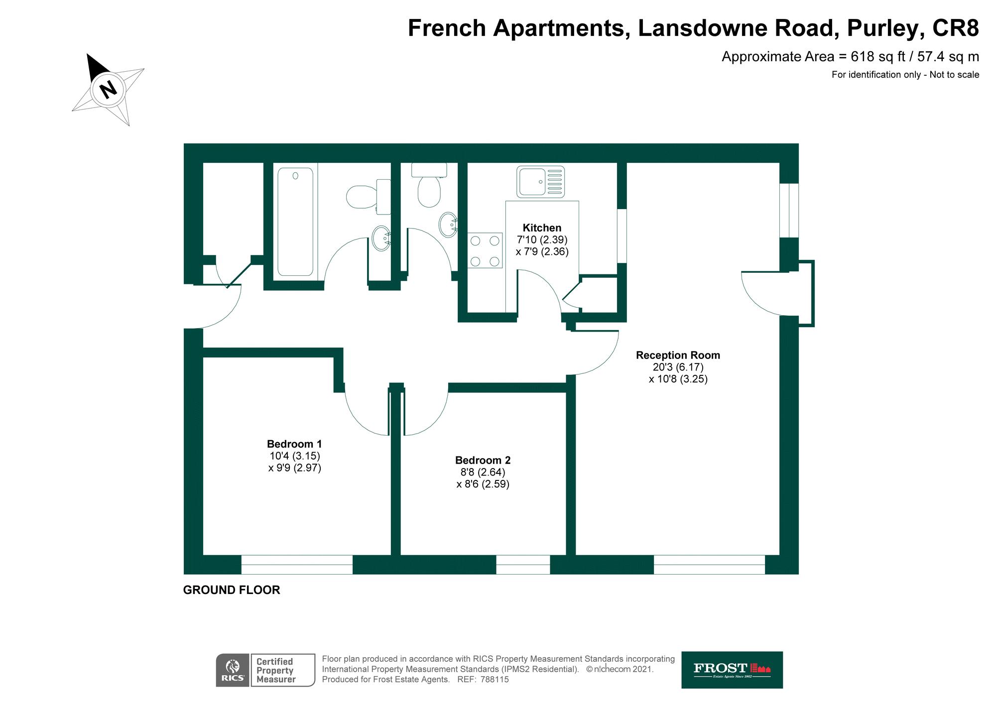 French Apartments Lansdowne Road Purley Cr8 2 Bedroom Flat For Sale