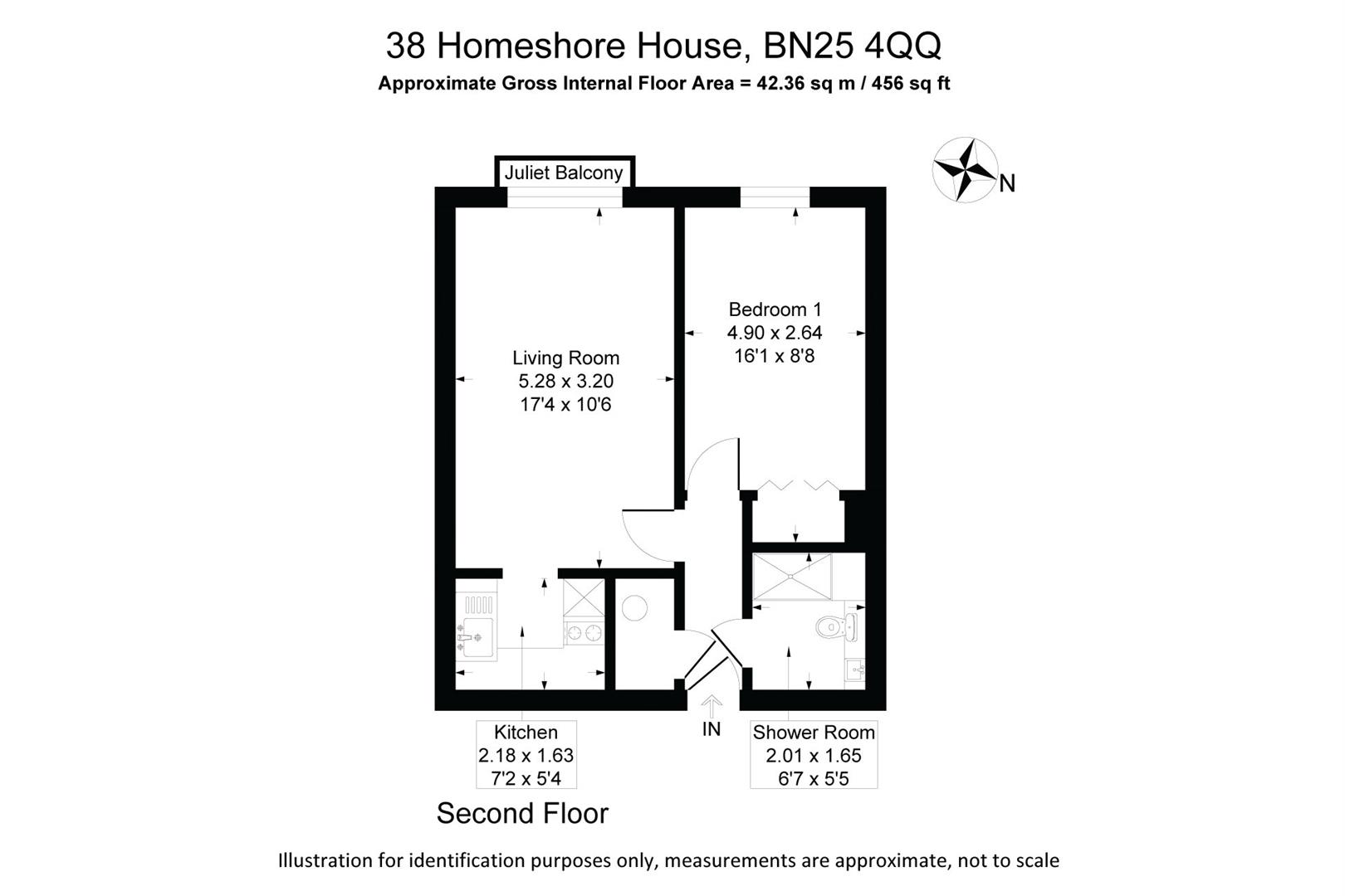 38 Homeshore House, Sutton Road, Seaford floorplan