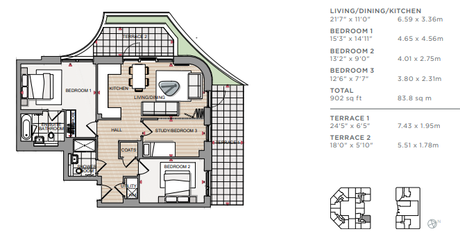 2 Bedrooms Flat to rent in Thunderer Walk, London SE18