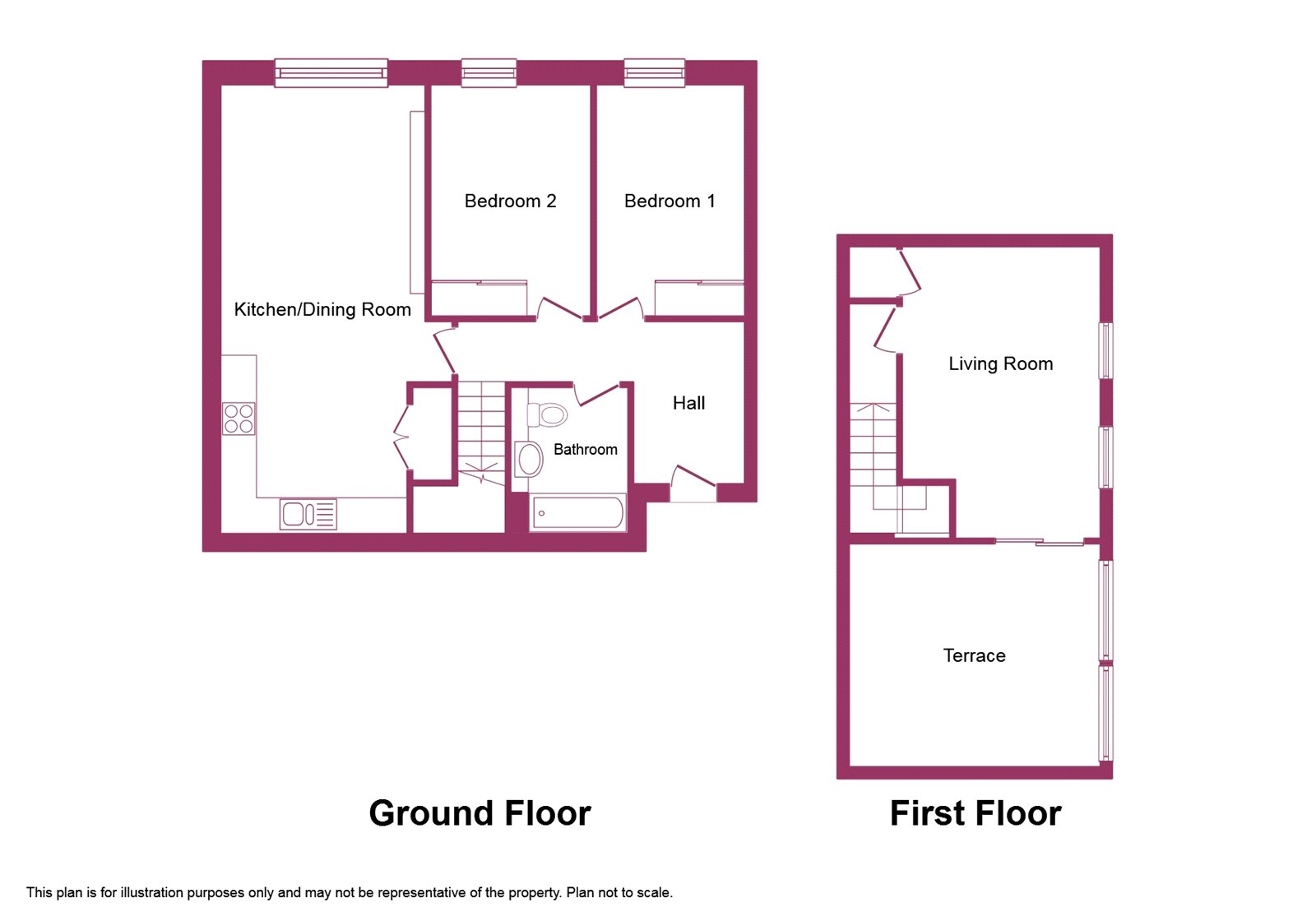 15 Maple Court, 145-149, Cross Street, Sale floorplan