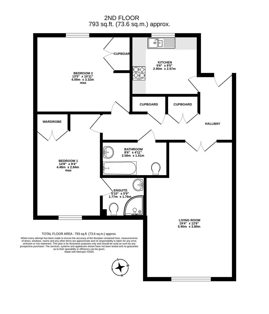 5, Maen Gardens, Culliford Road, Dorchester floorplan