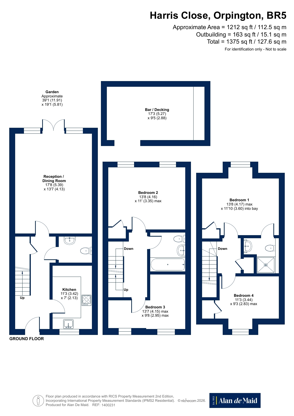 7, Harris Close, Orpington floorplan