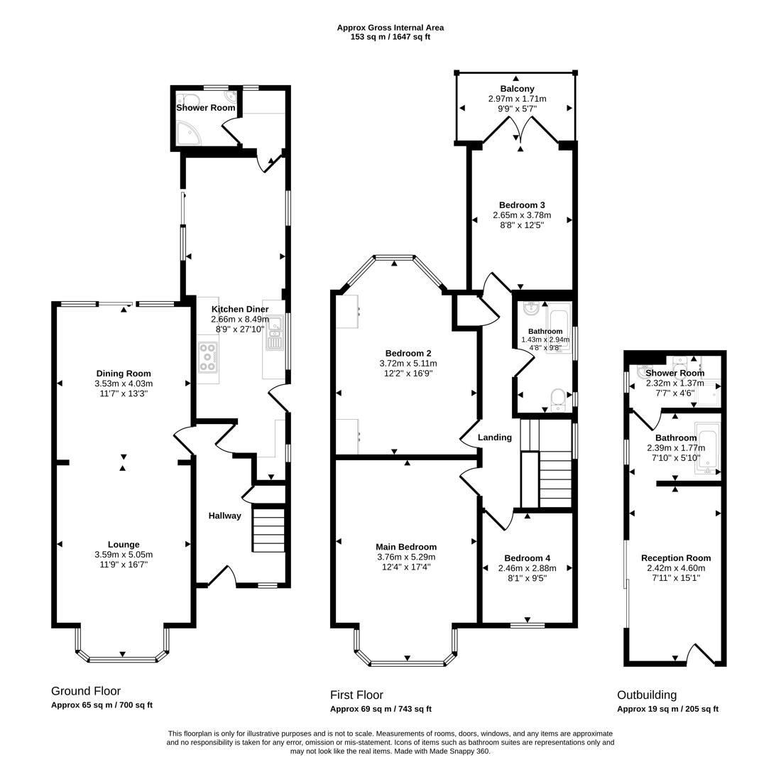 61, Berriedale Avenue, Hove floorplan