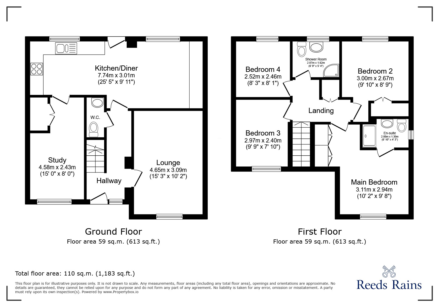 16, Ewehurst Road, Stanley floorplan