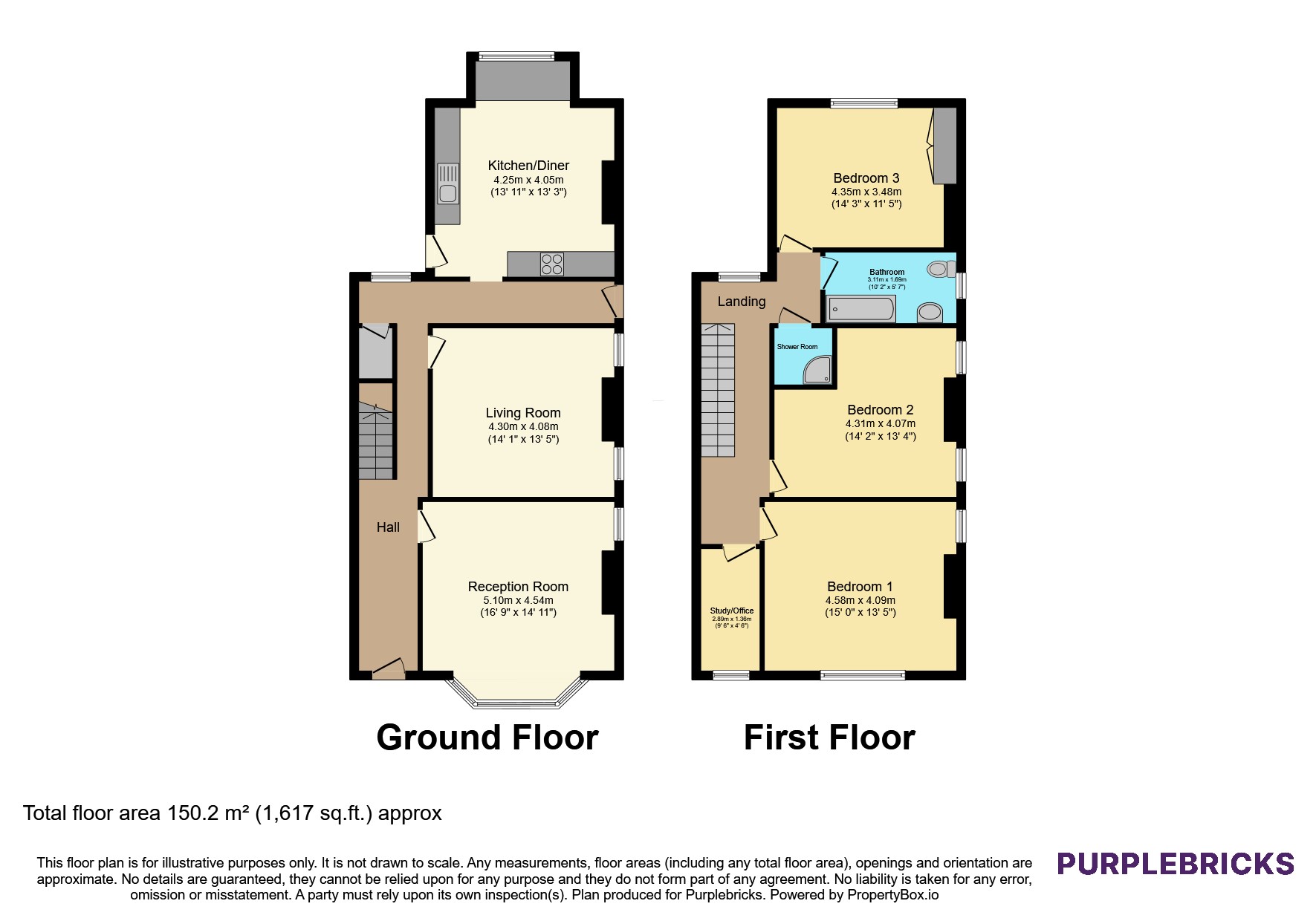 80, Mill Brow, Oldham floorplan