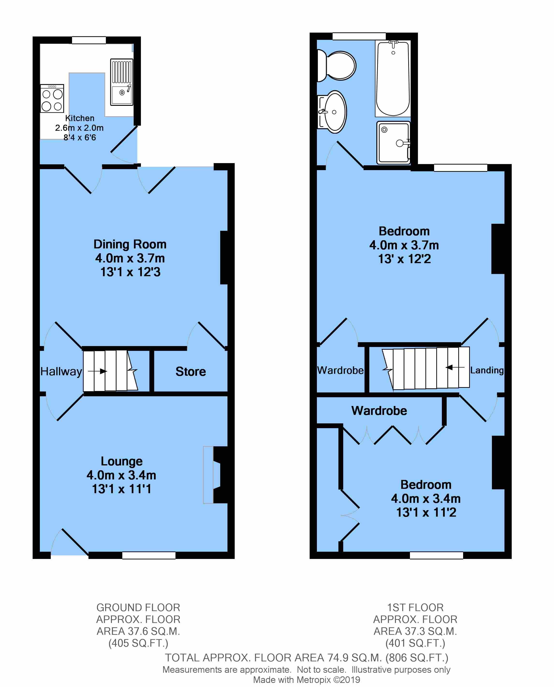 2 Bedrooms Terraced house to rent in Brassington Street, Clay Cross, Chesterfield S45