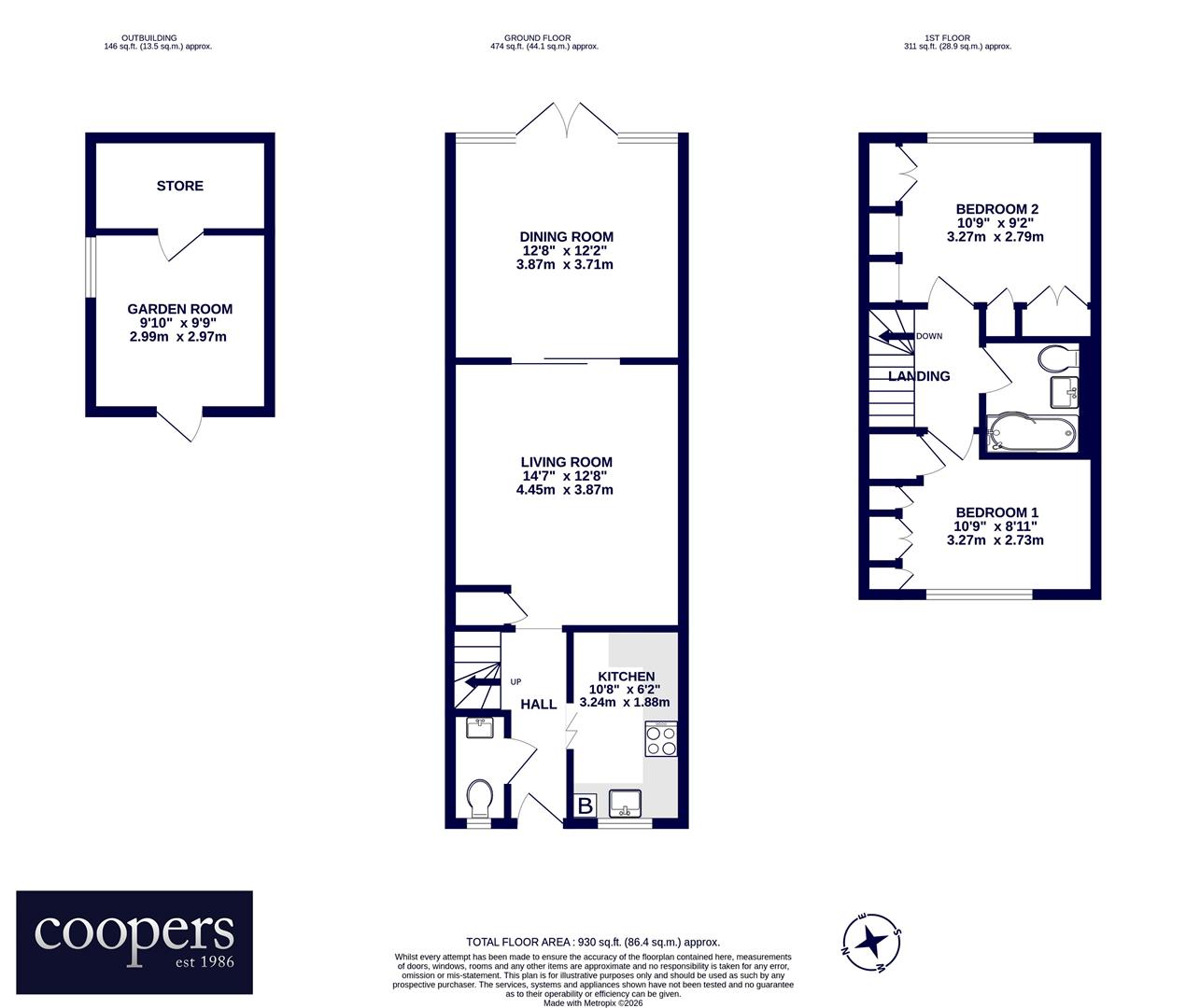 19, Hubbards Close, Hillingdon floorplan