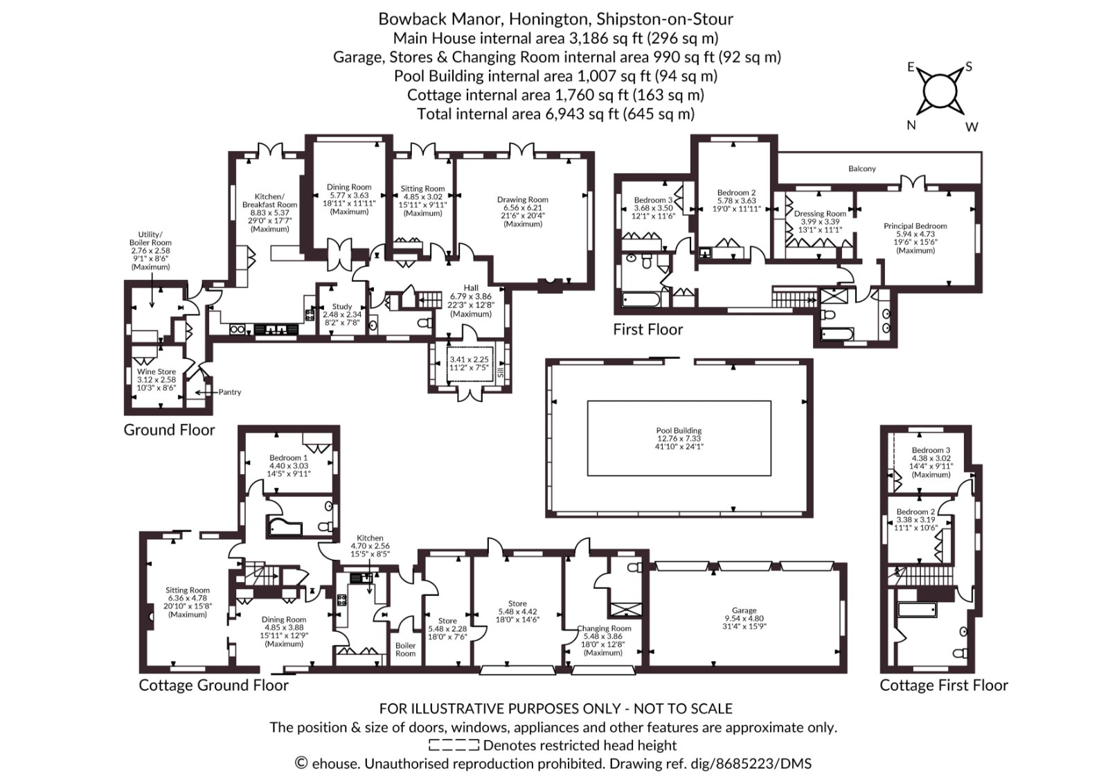 Bowback Manor,, Honington, Warwickshire floorplan