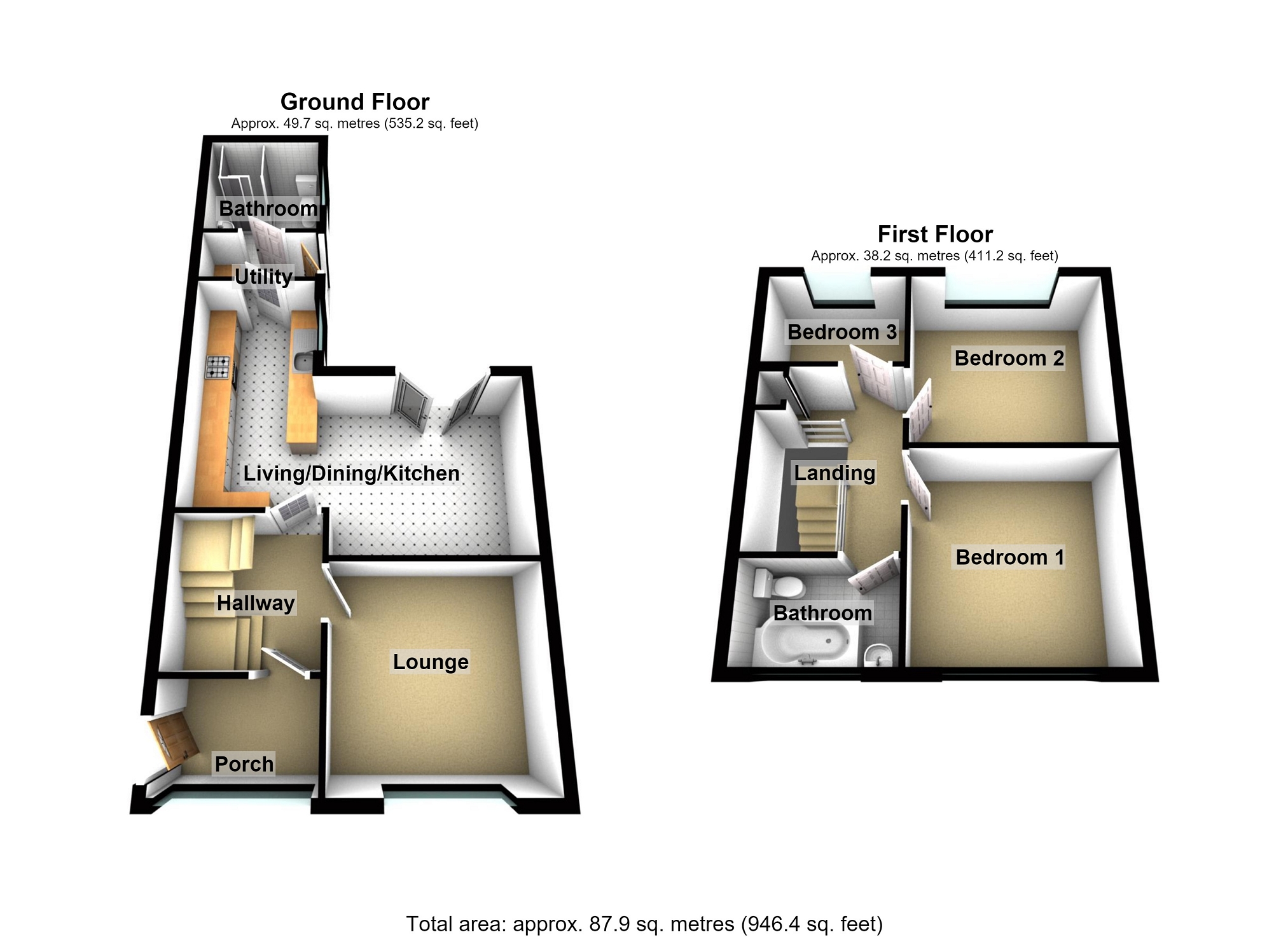 32, Dylan Crescent, Port Talbot floorplan