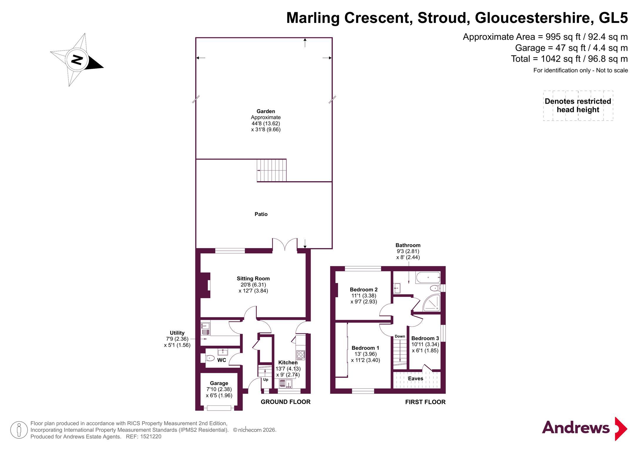72, Marling Crescent, Gloucestershire floorplan