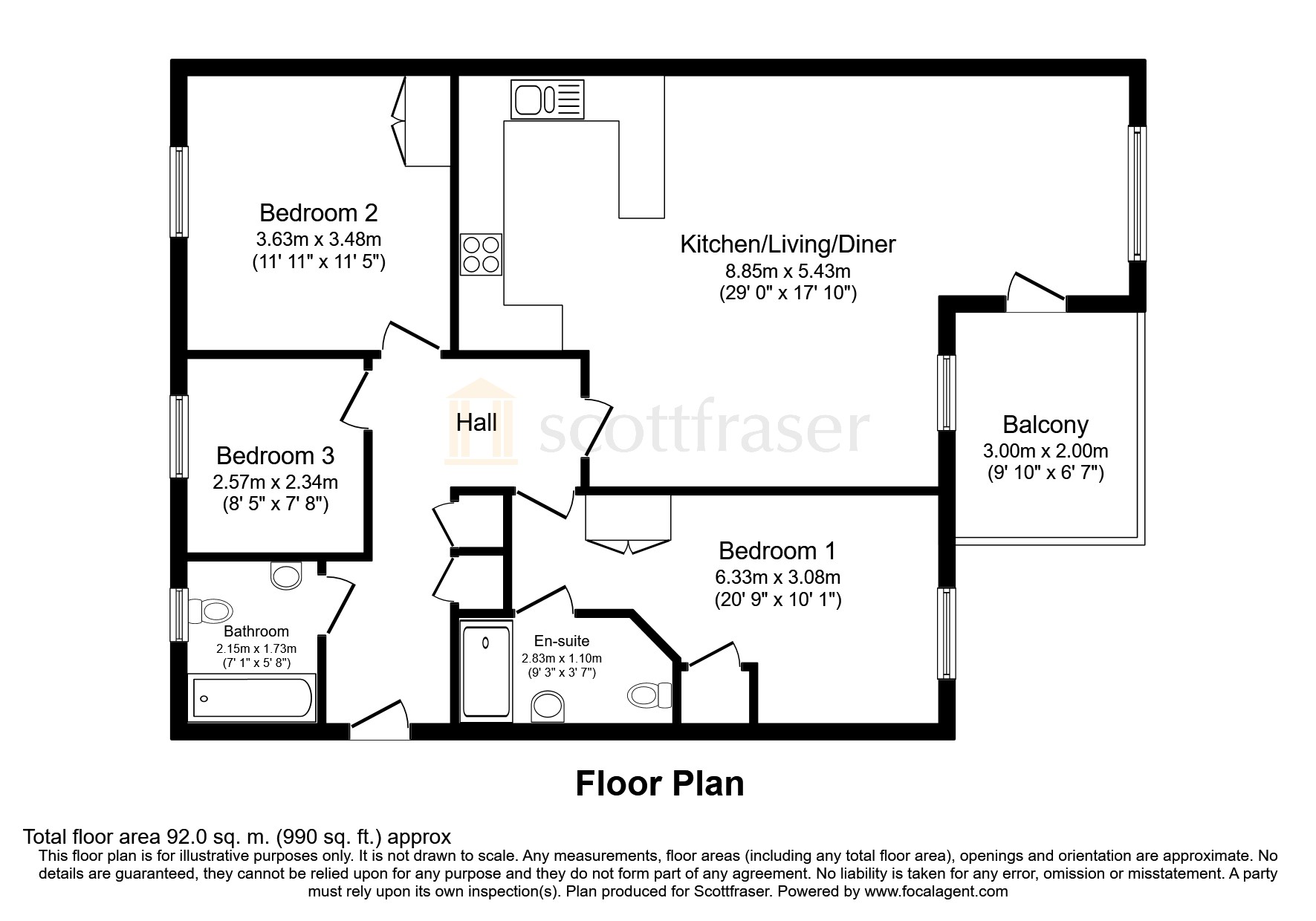 Complins Close, Summertown OX2, 3 bedroom flat to rent 57596467