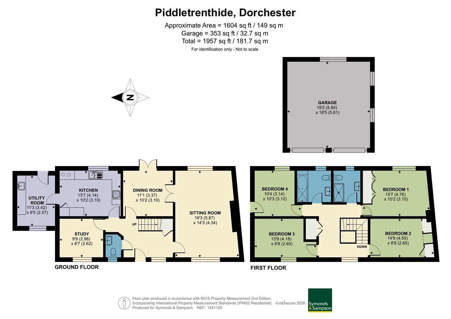 3, Banks Cottages, Dorchester floorplan