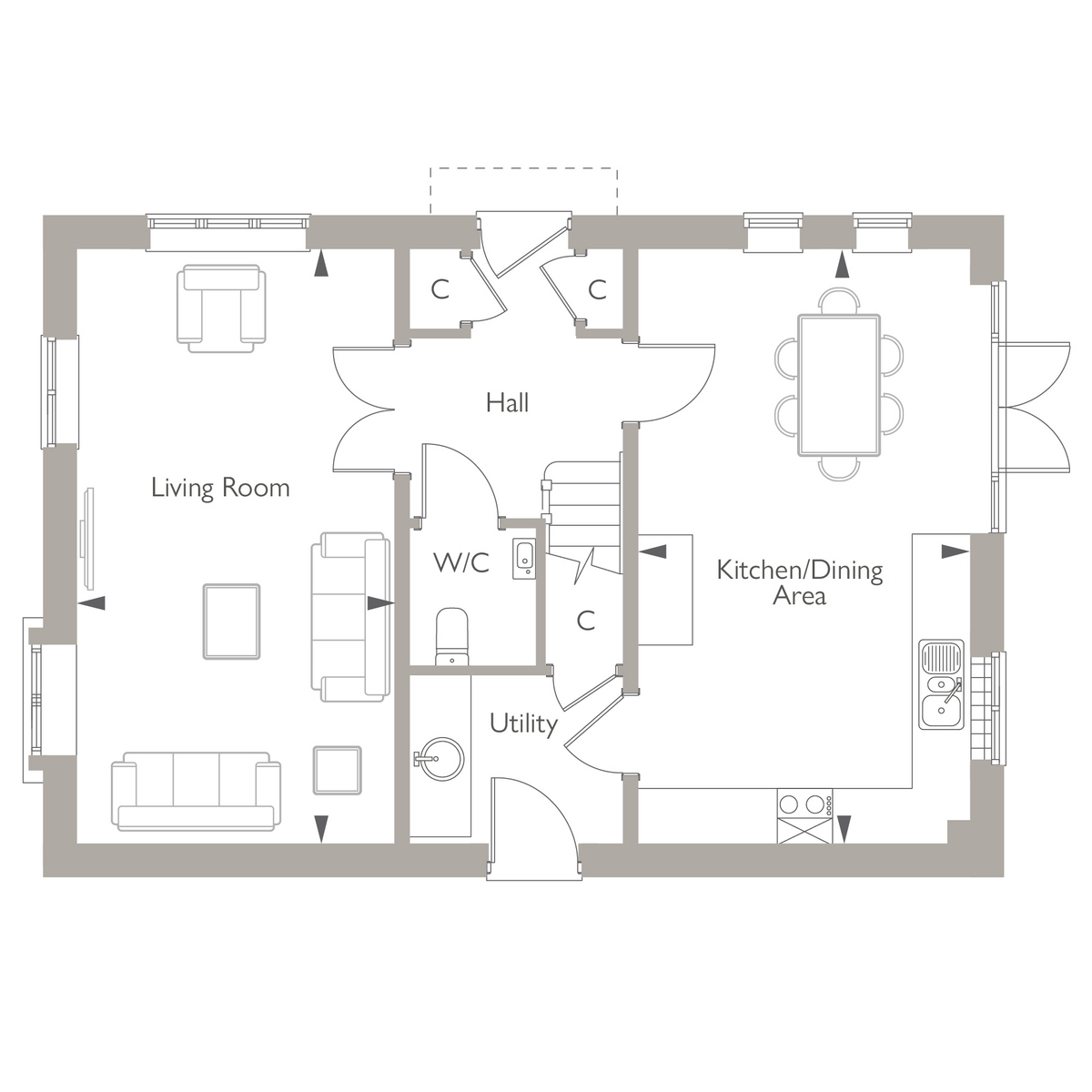 Plot 39, Woodside View, Bishops Green floorplan