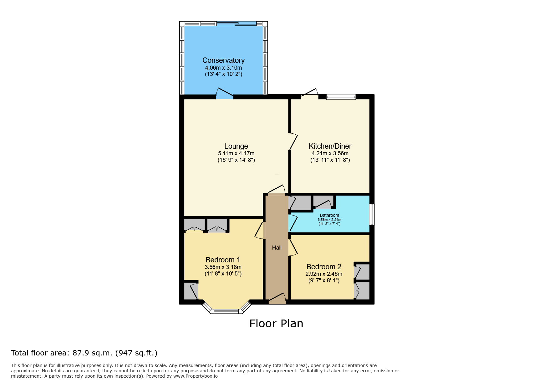 5 Meadow View, Leicester floorplan