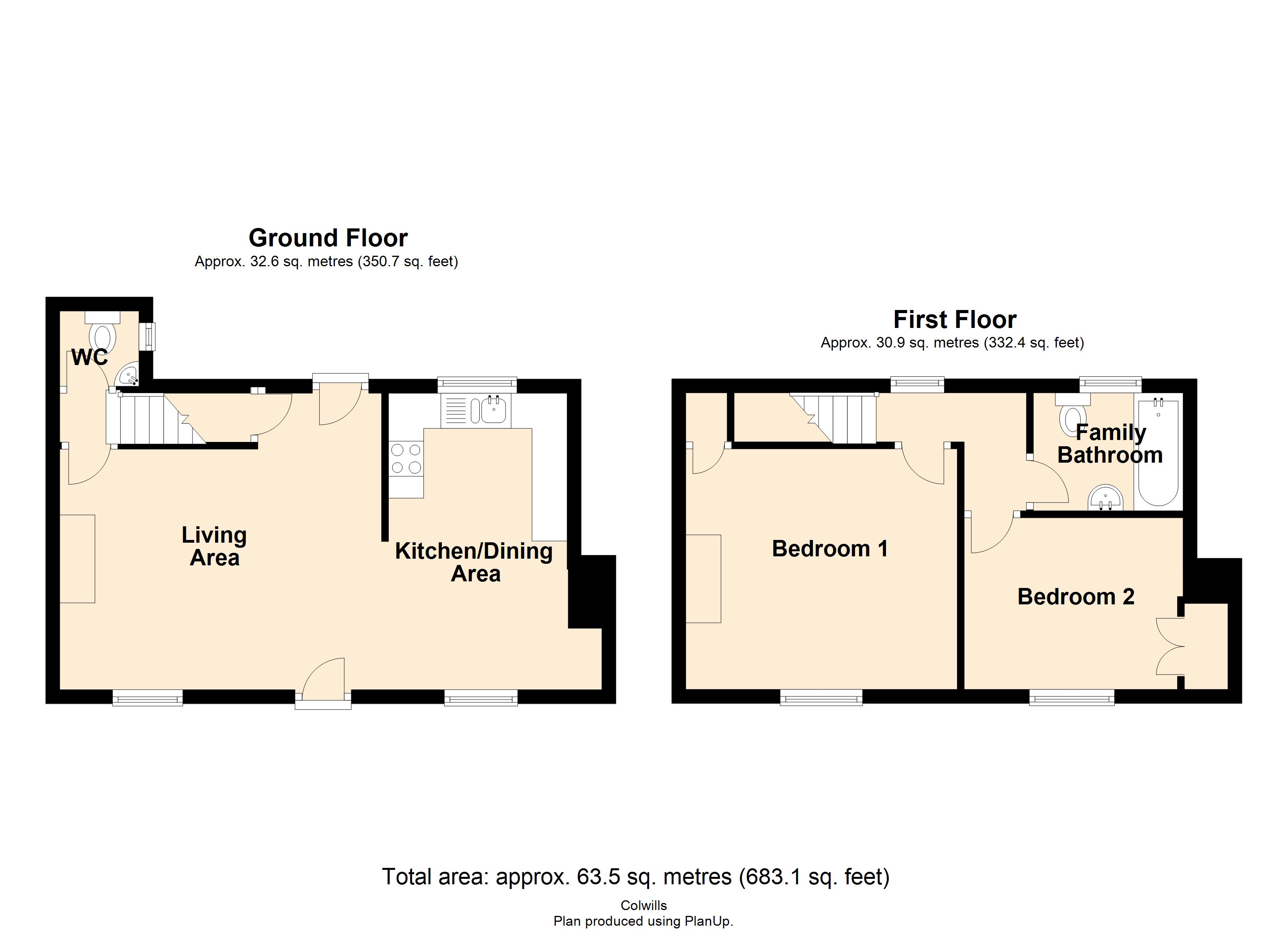 Beehive Cottage, 3, Corner Gardens, Bude floorplan