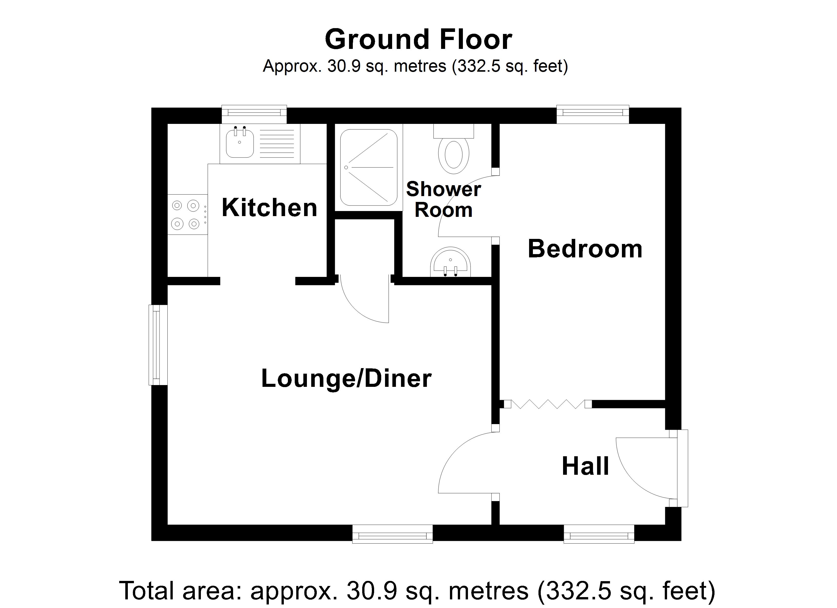 Flat 2, Granary Court,, Birthorpe Road, Sleaford floorplan