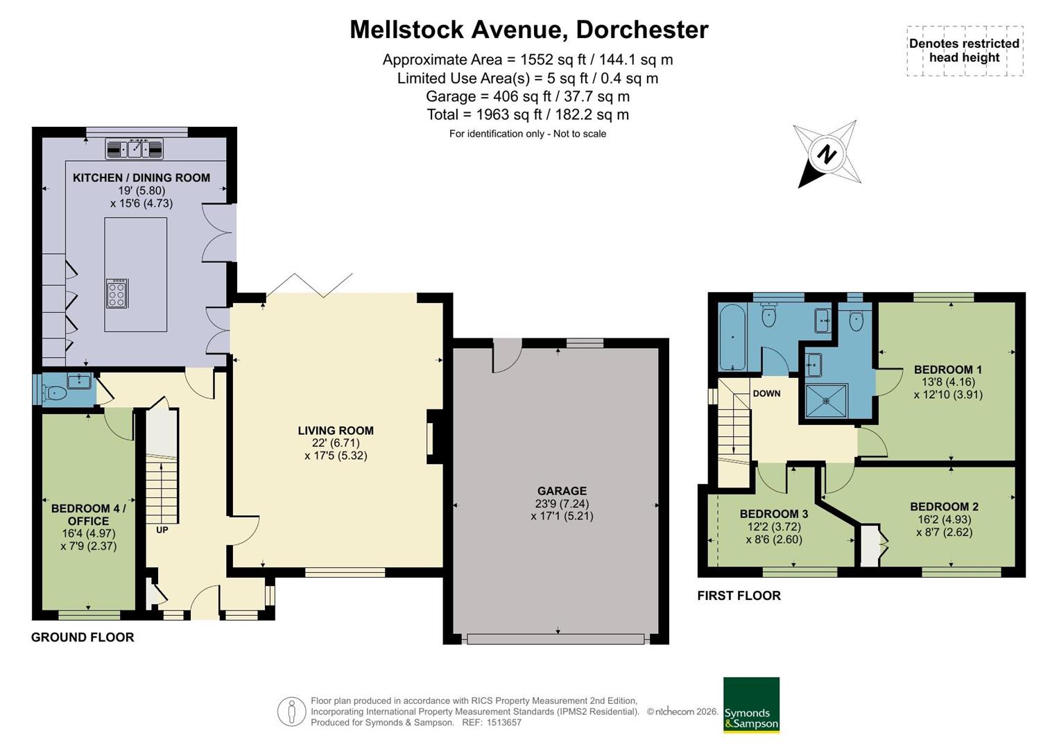 76, Mellstock Avenue, Dorchester floorplan