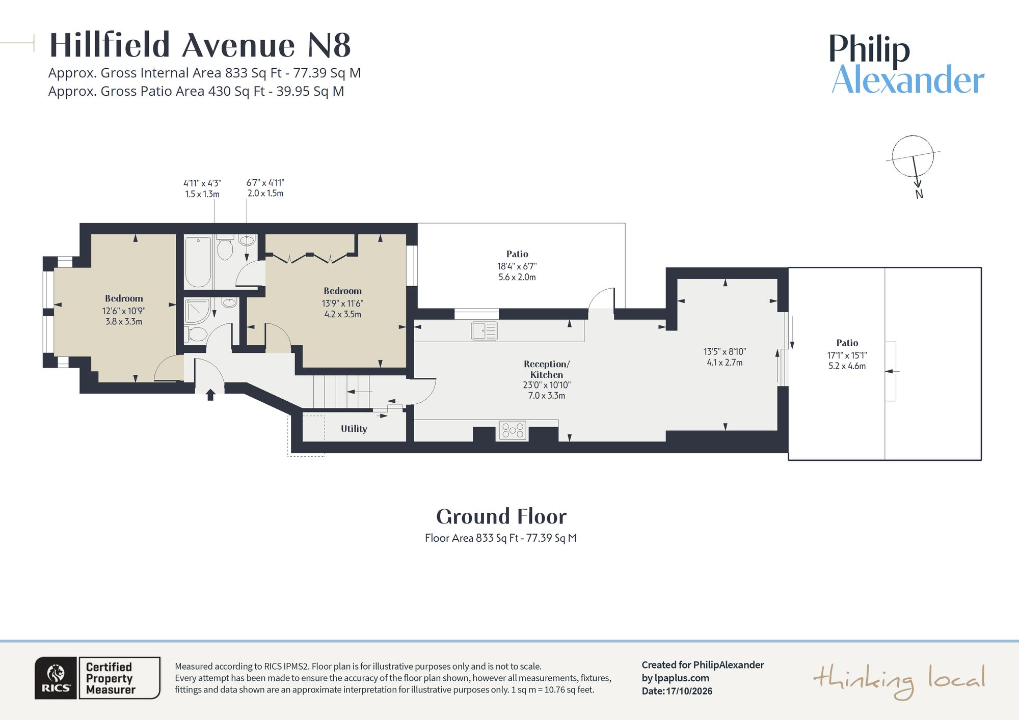 Ground Floor Flat, 8 Hillfield Avenue, London floorplan