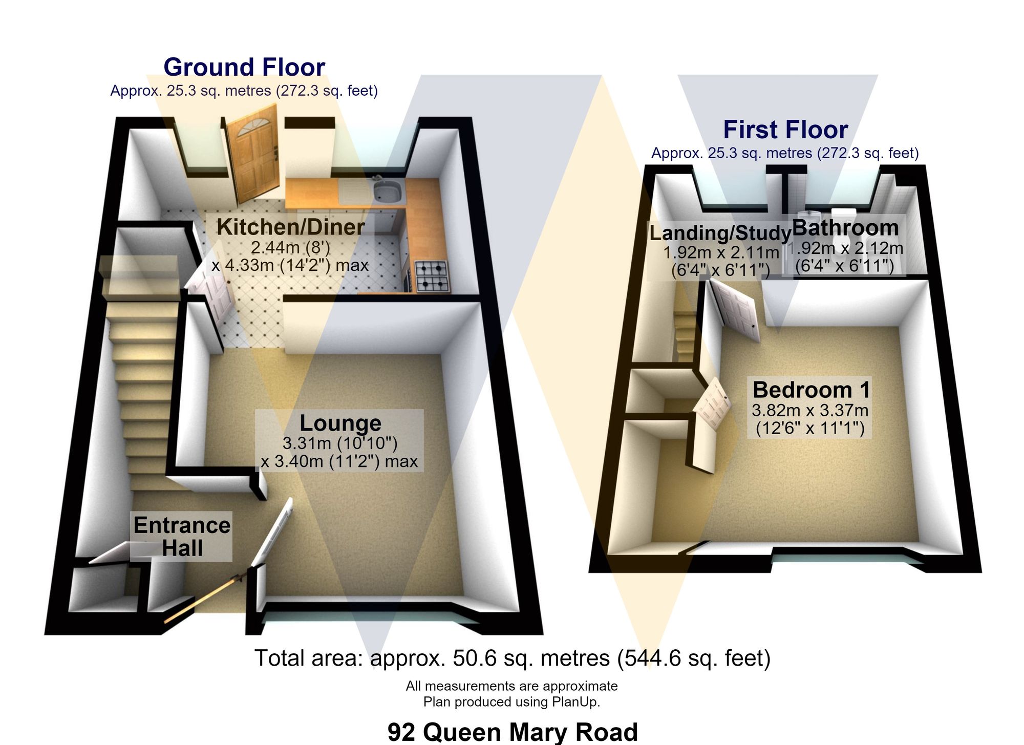 92 Queen Mary Road, Sheffield floorplan