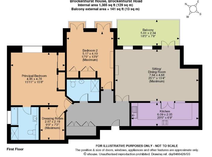 Apartment 10, Brockenhurst House, Brockenhurst Road, Ascot floorplan