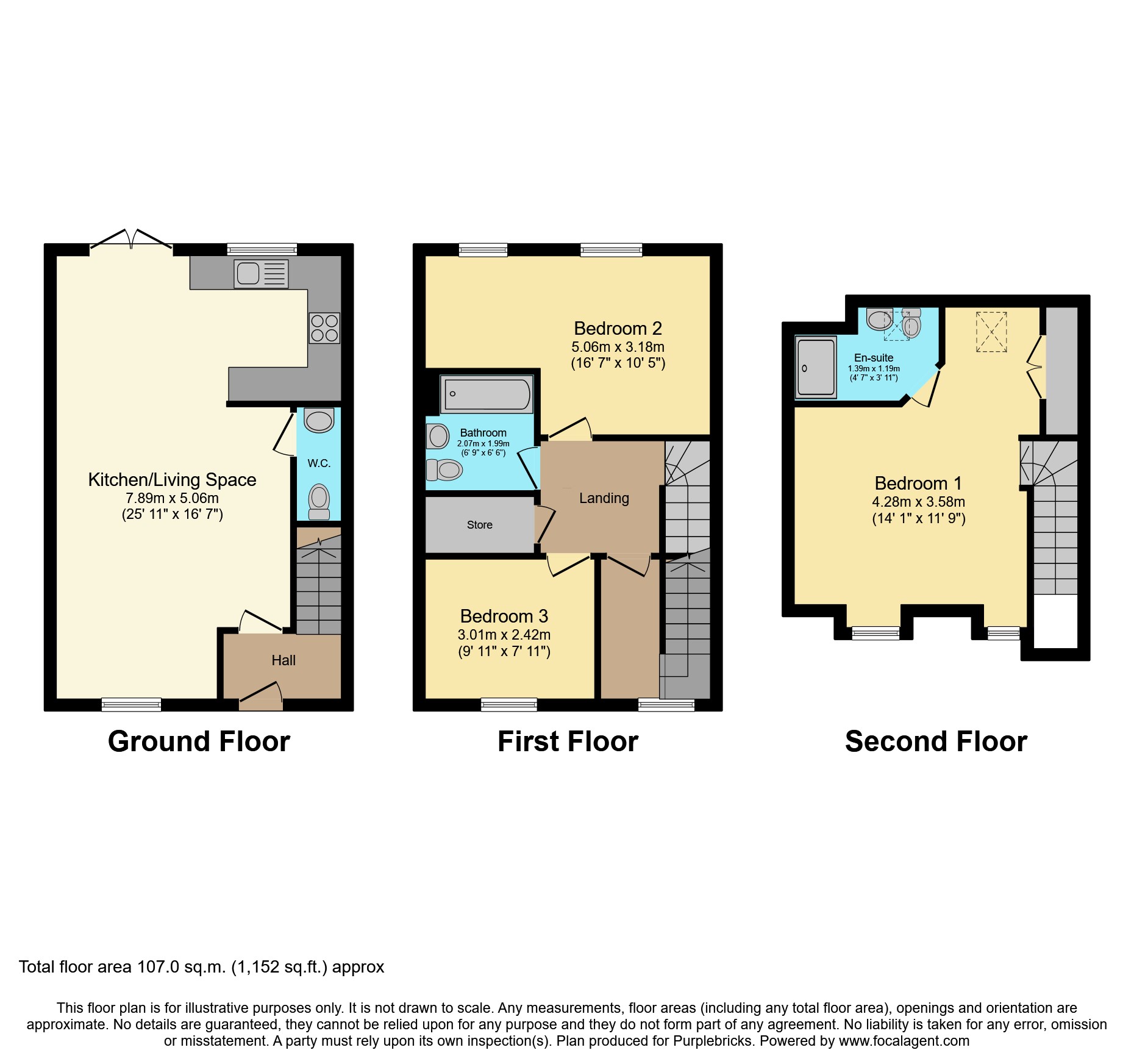 33, Bonds Lane, Biggleswade floorplan