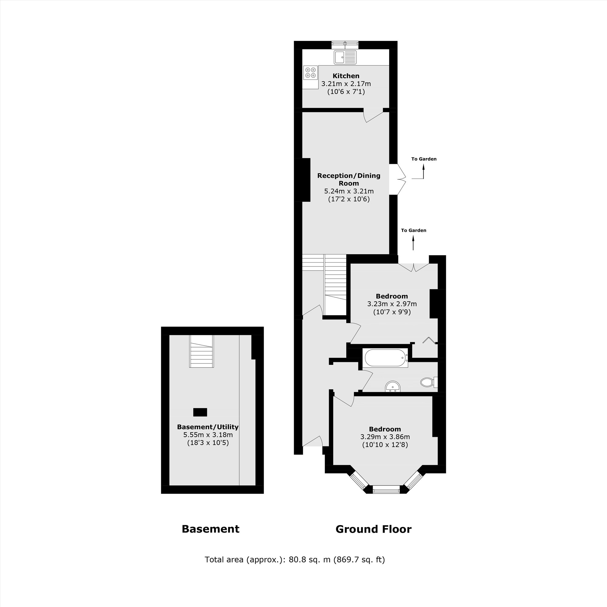 Flat E, 169, Trevelyan Road, London floorplan