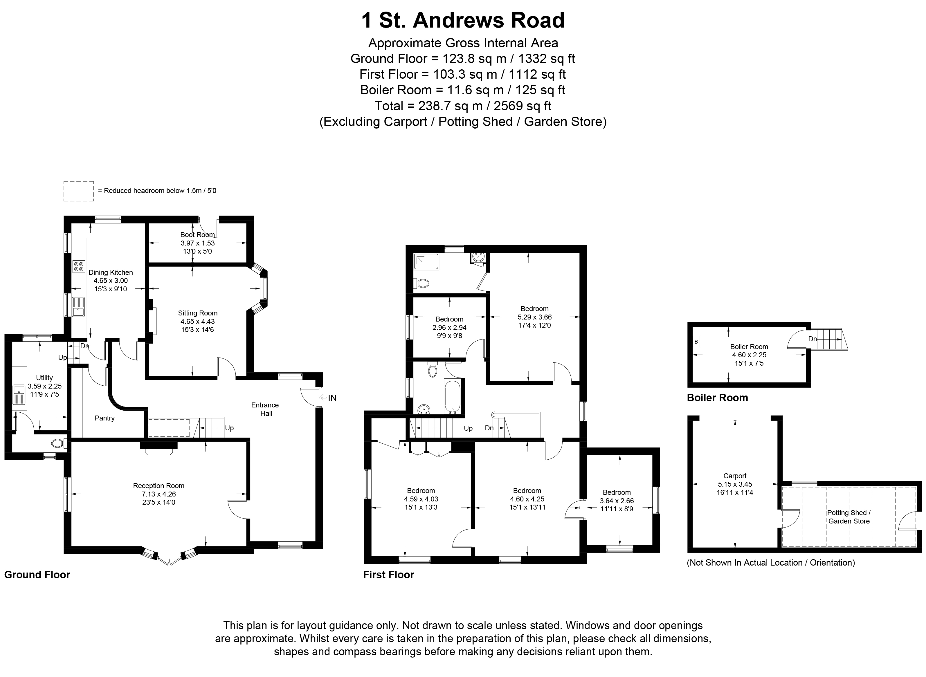 1, St. Andrews Street, Sleaford floorplan