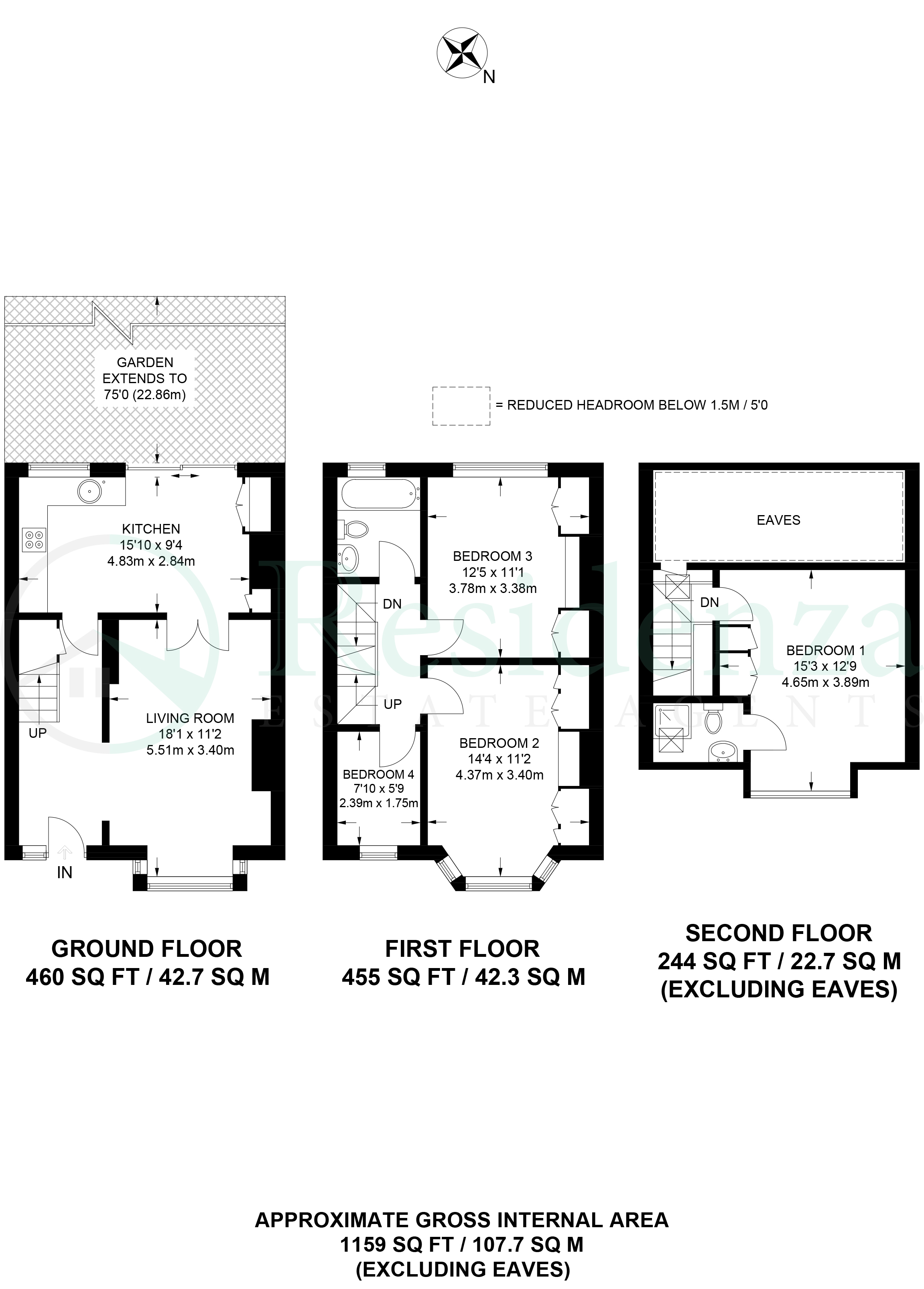 4 Bedrooms Terraced house to rent in Hebdon Road, Tooting Broadway SW17