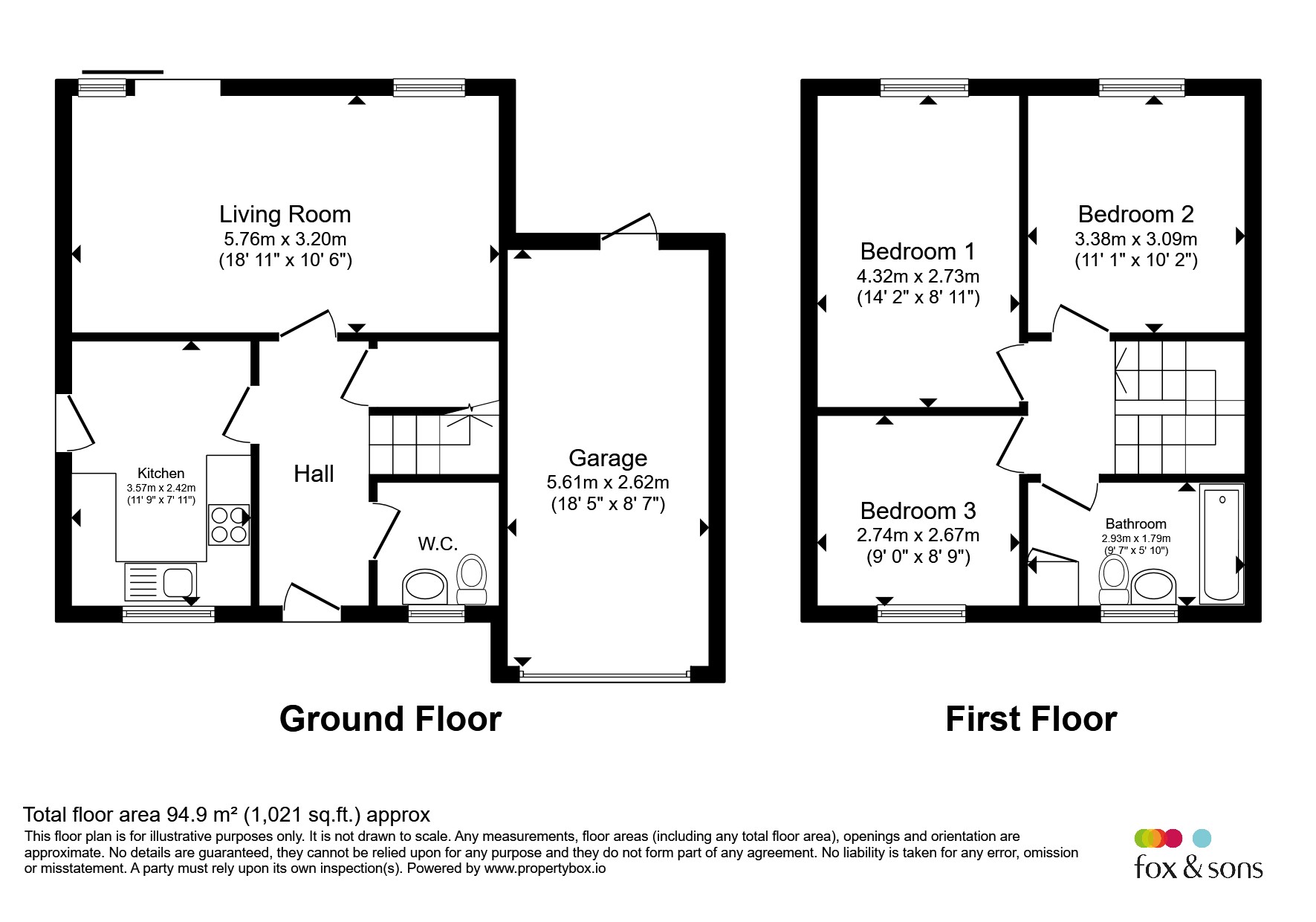 125, Blakes Way, Eastbourne floorplan