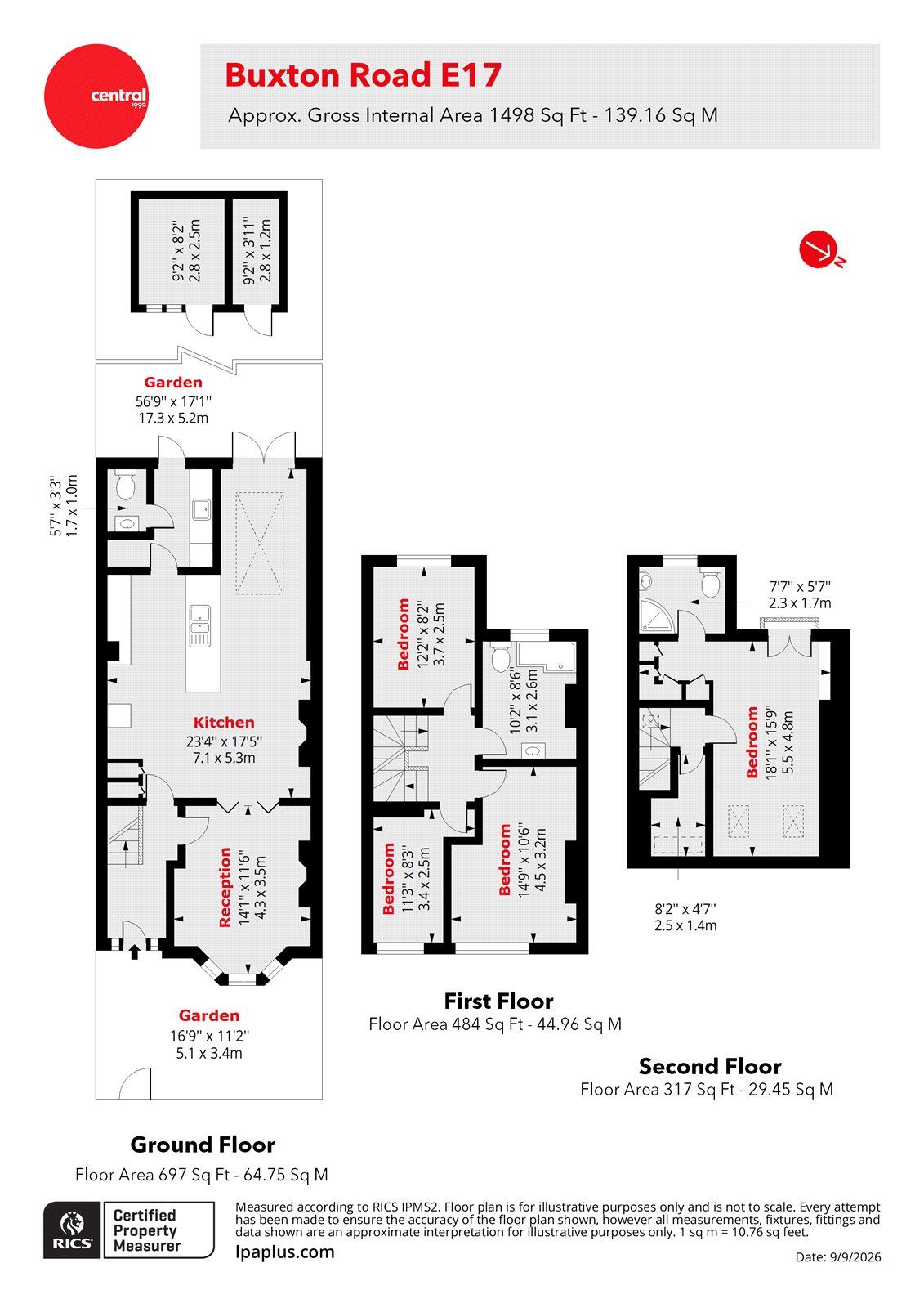 59, Buxton Road, London floorplan