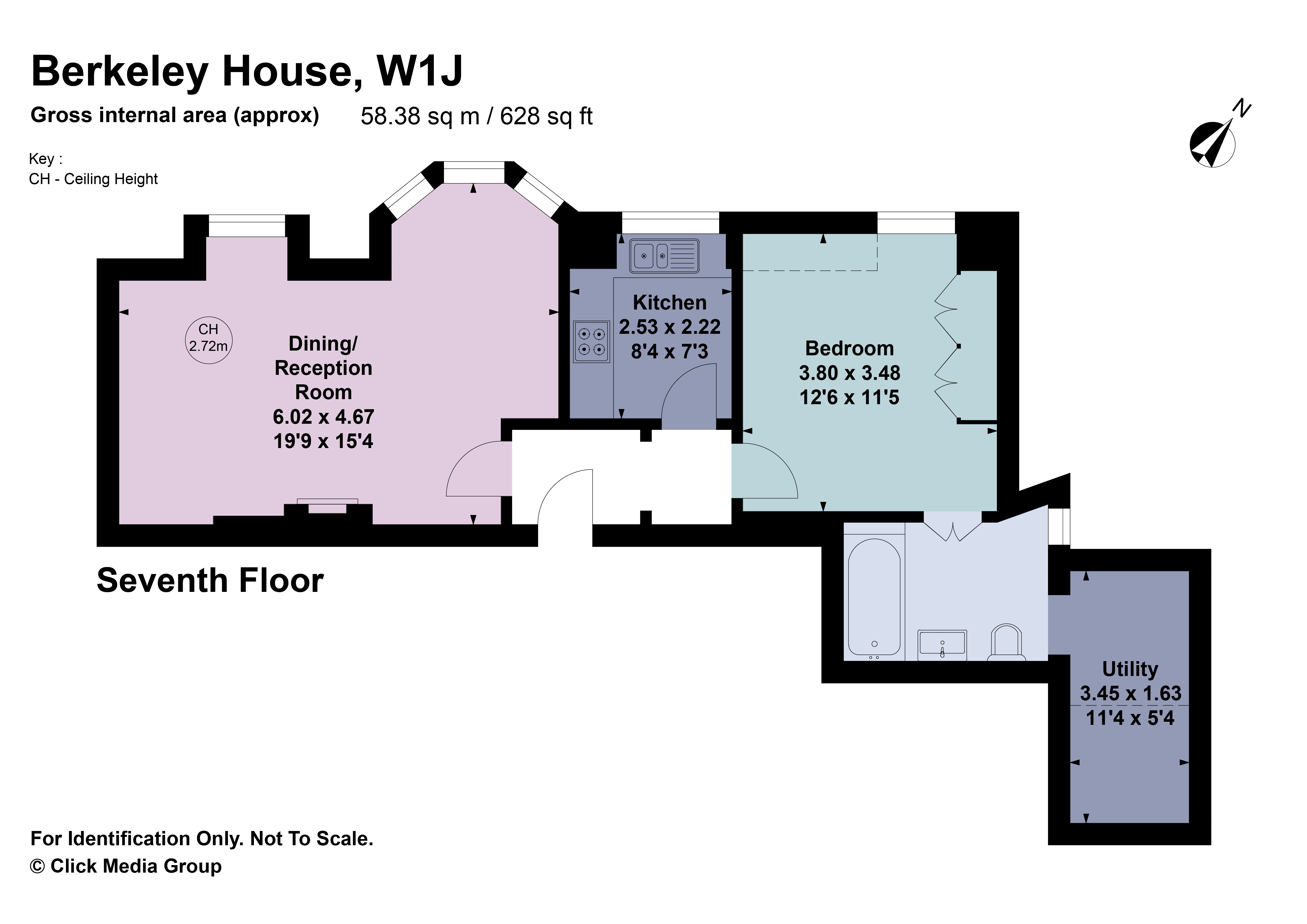 Flat 74, Berkeley House, 15, Hay Hill, London floorplan