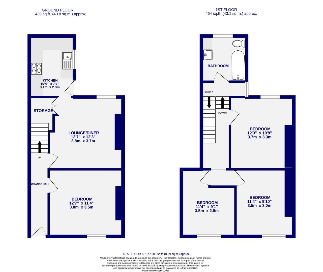 26, Melbourne Street, York floorplan