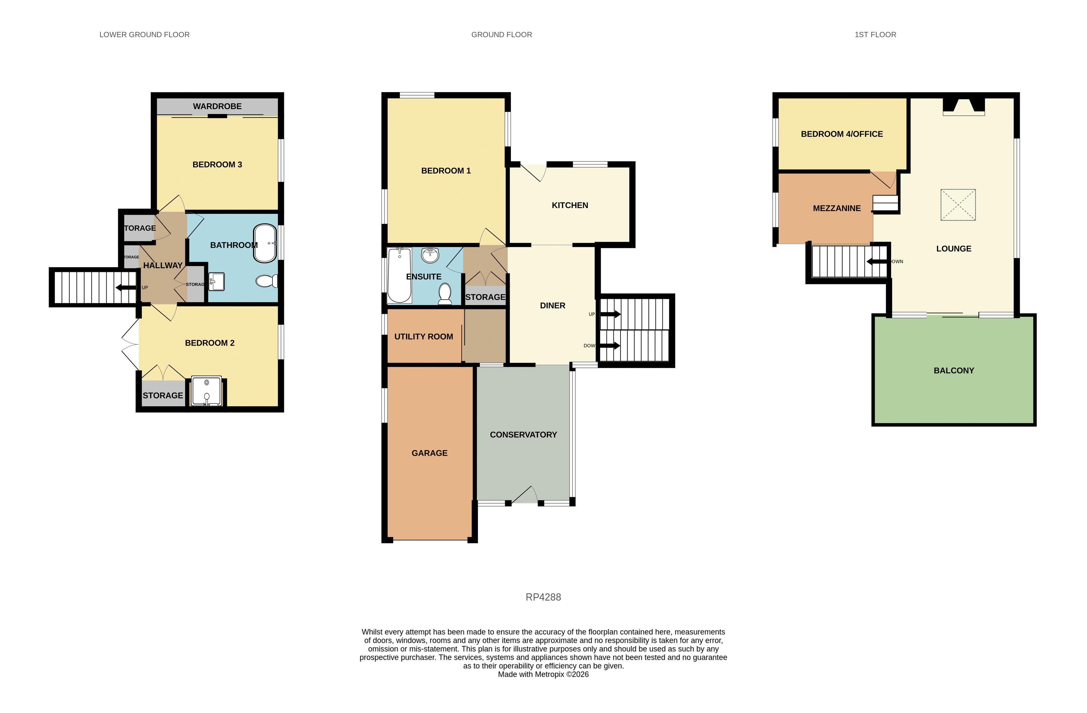 Pen y Garreg, Pen Y Parc Terrace, Llandudno floorplan