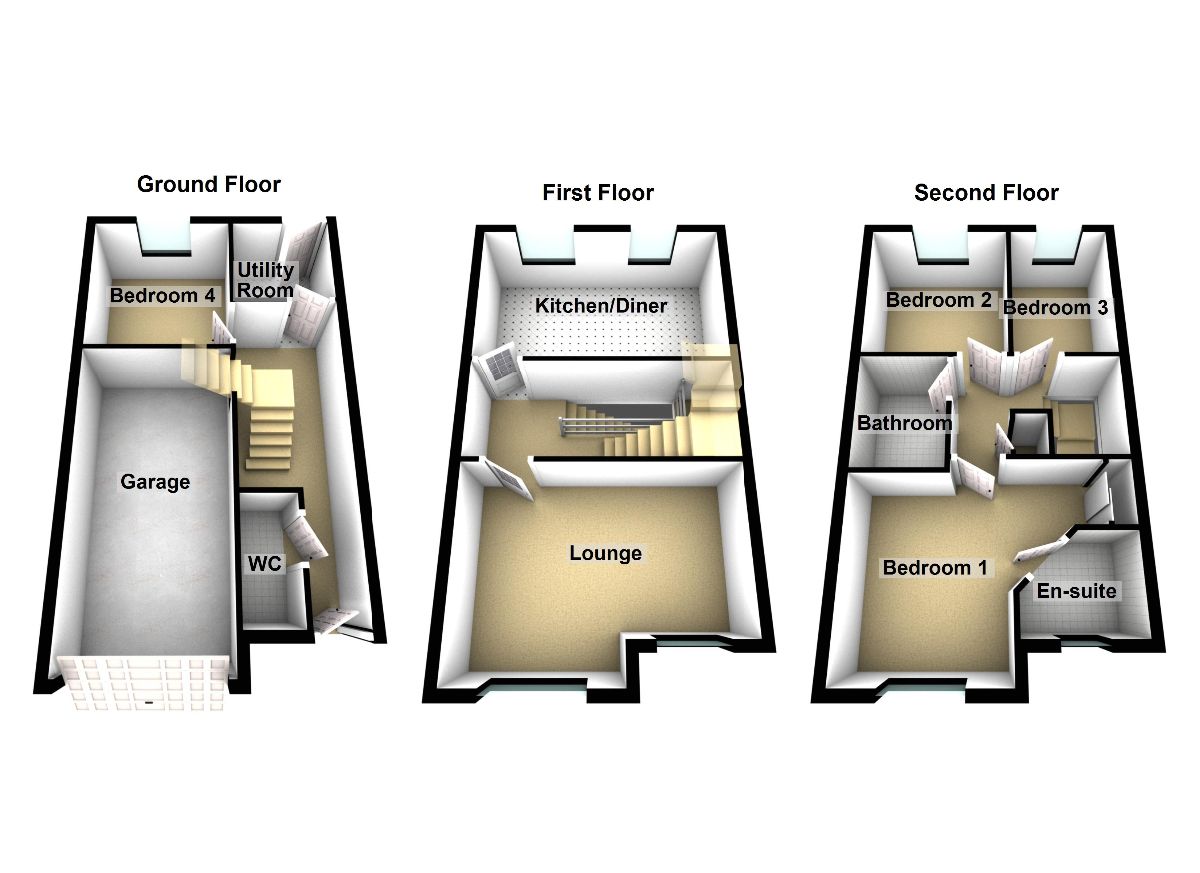 12 Bronte Close, Wakefield floorplan