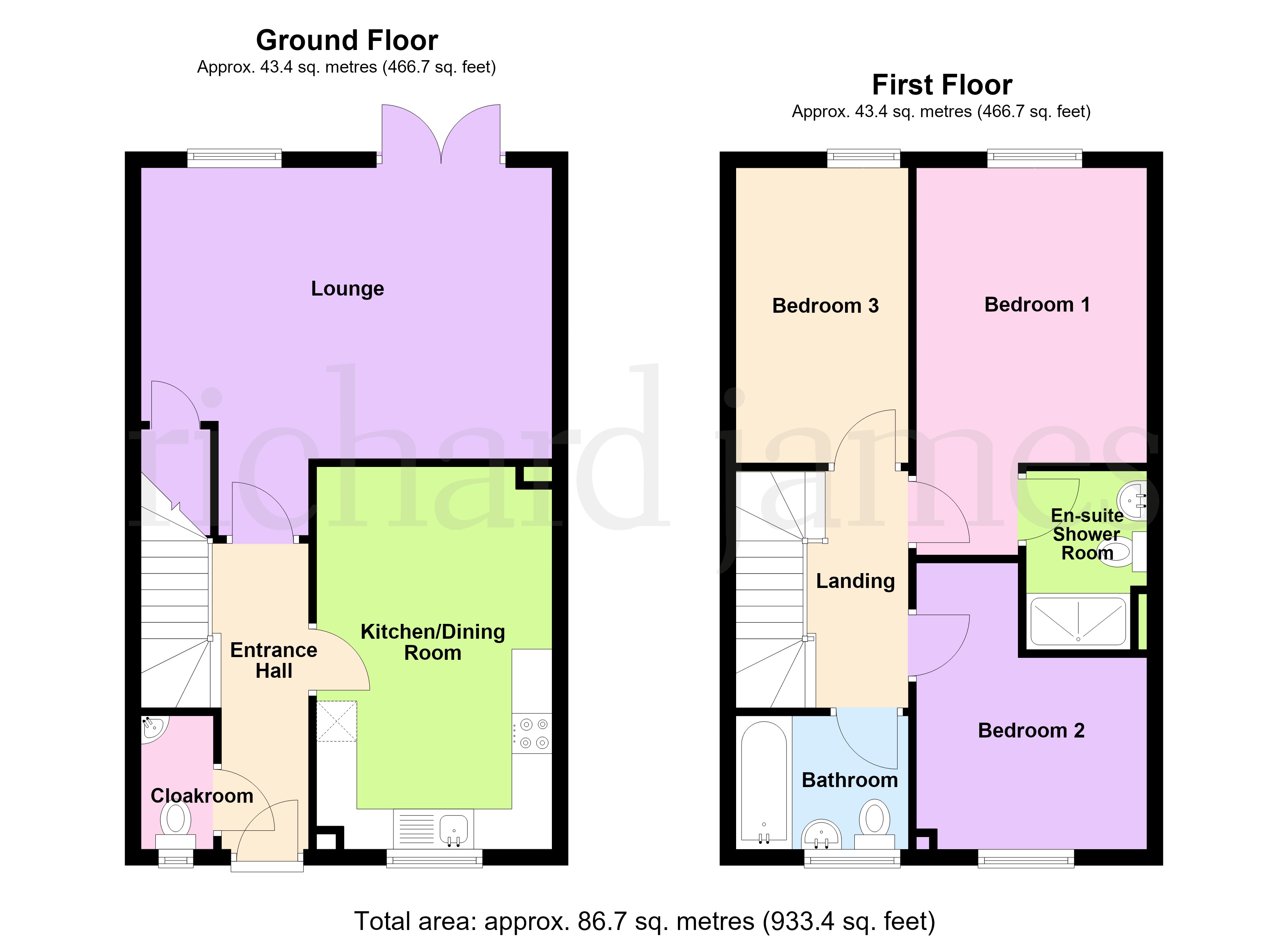 9, Collar Close, Wellingborough floorplan