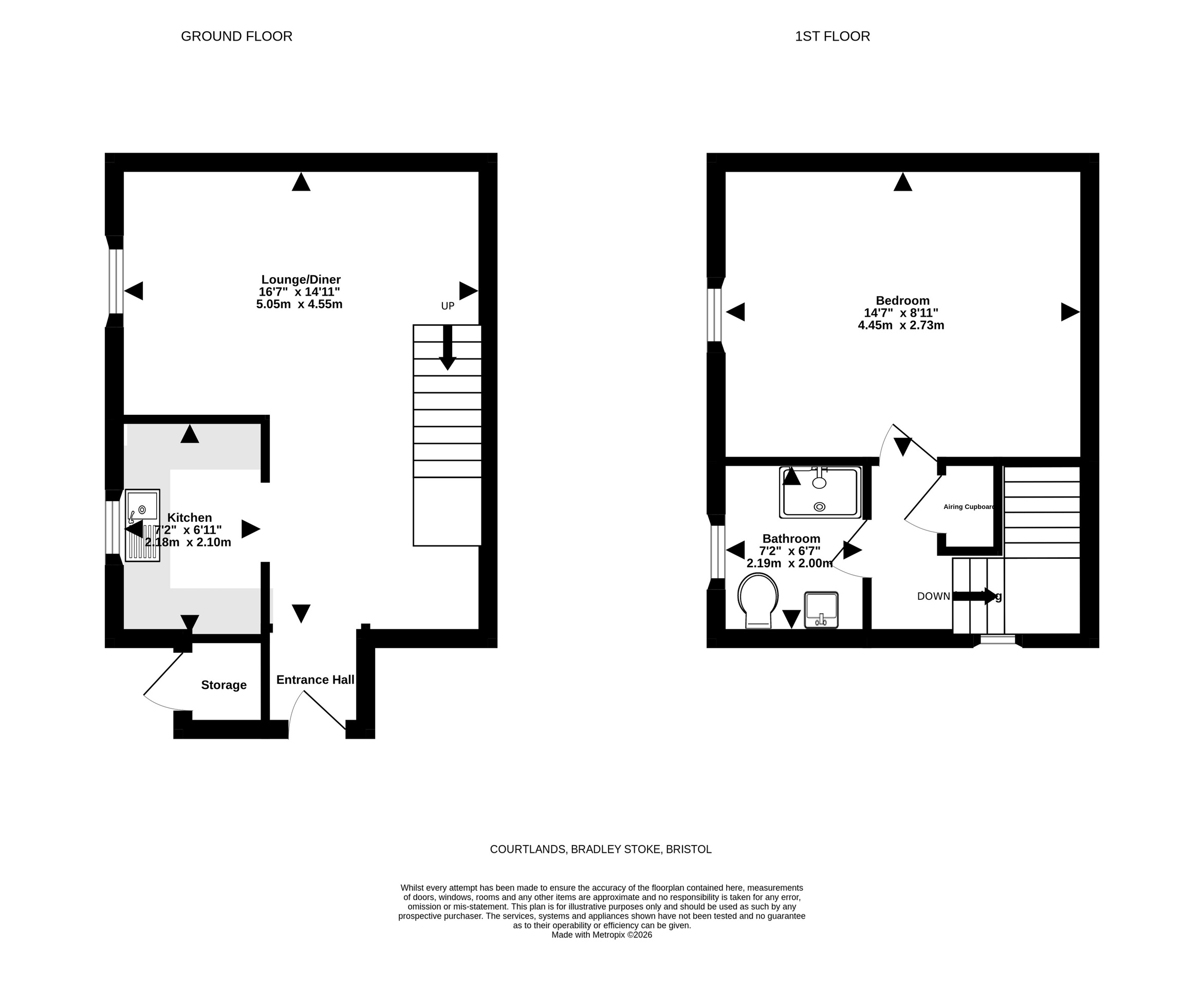 96 Courtlands, Bristol floorplan