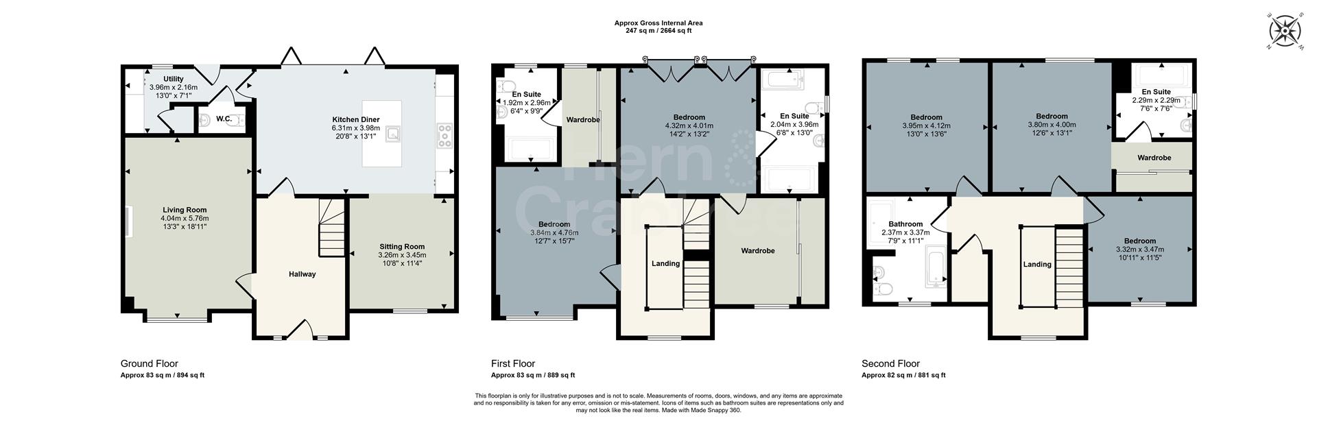10, Llandaff Place, Cardiff floorplan