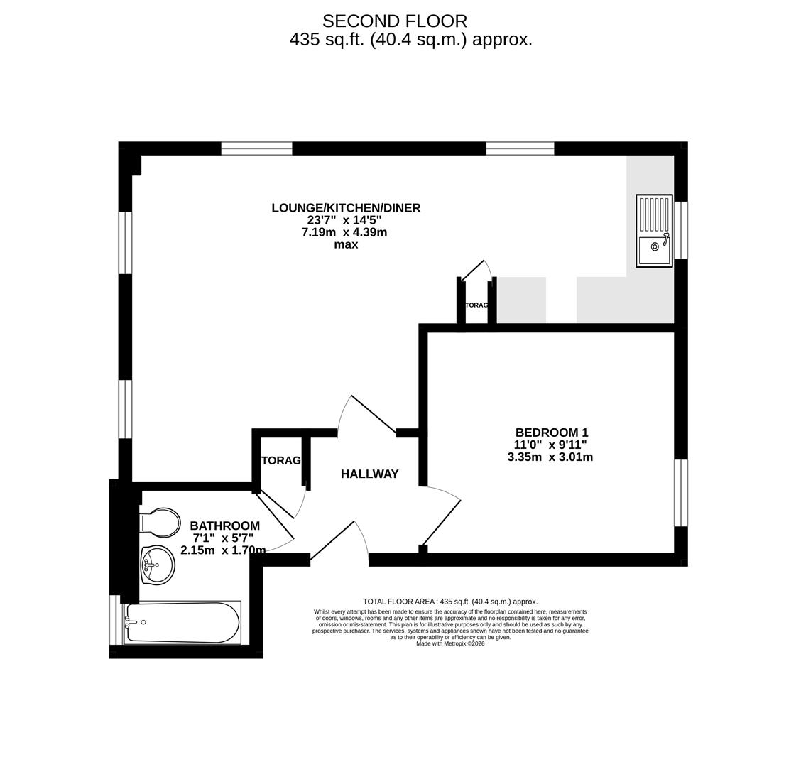 3 Byron House, Poets Way, Dorchester floorplan