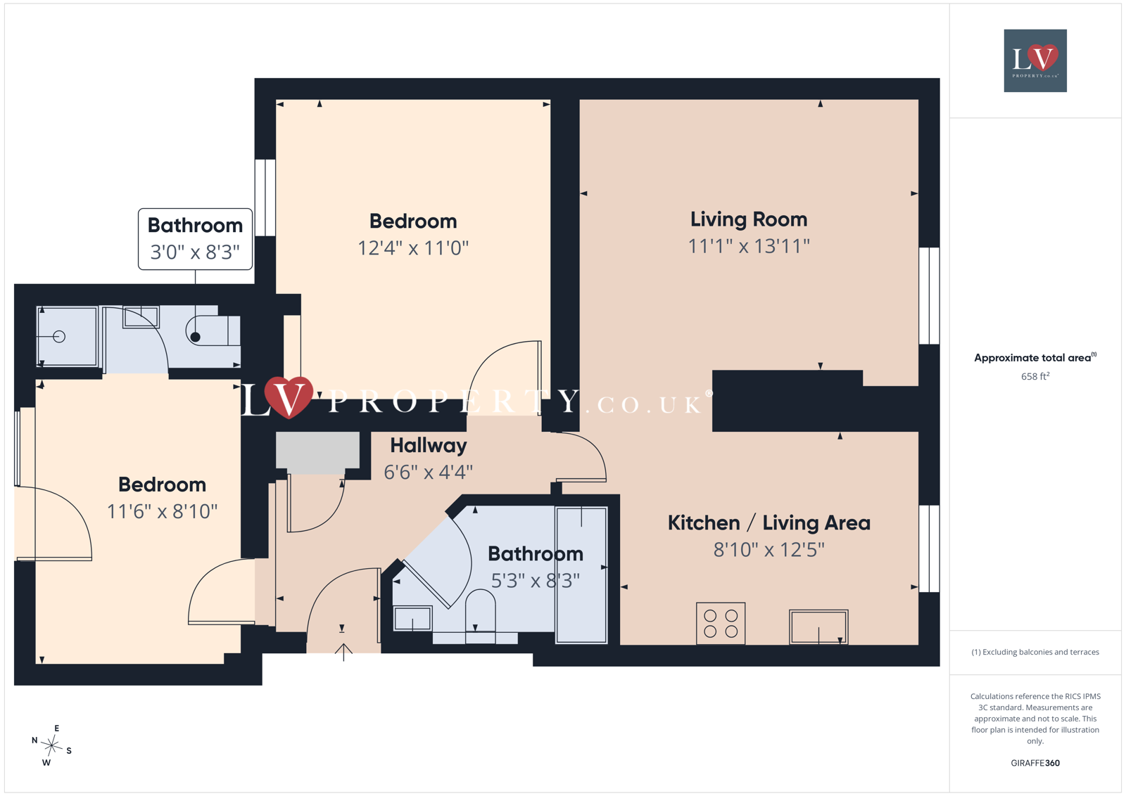 Apartment 8, 156, Warstone Lane, West Midlands floorplan