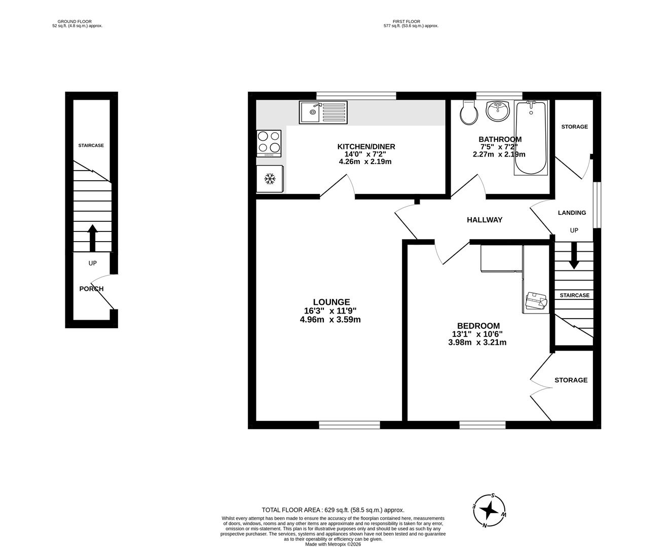 33, Peacock Hall Road, Leyland floorplan
