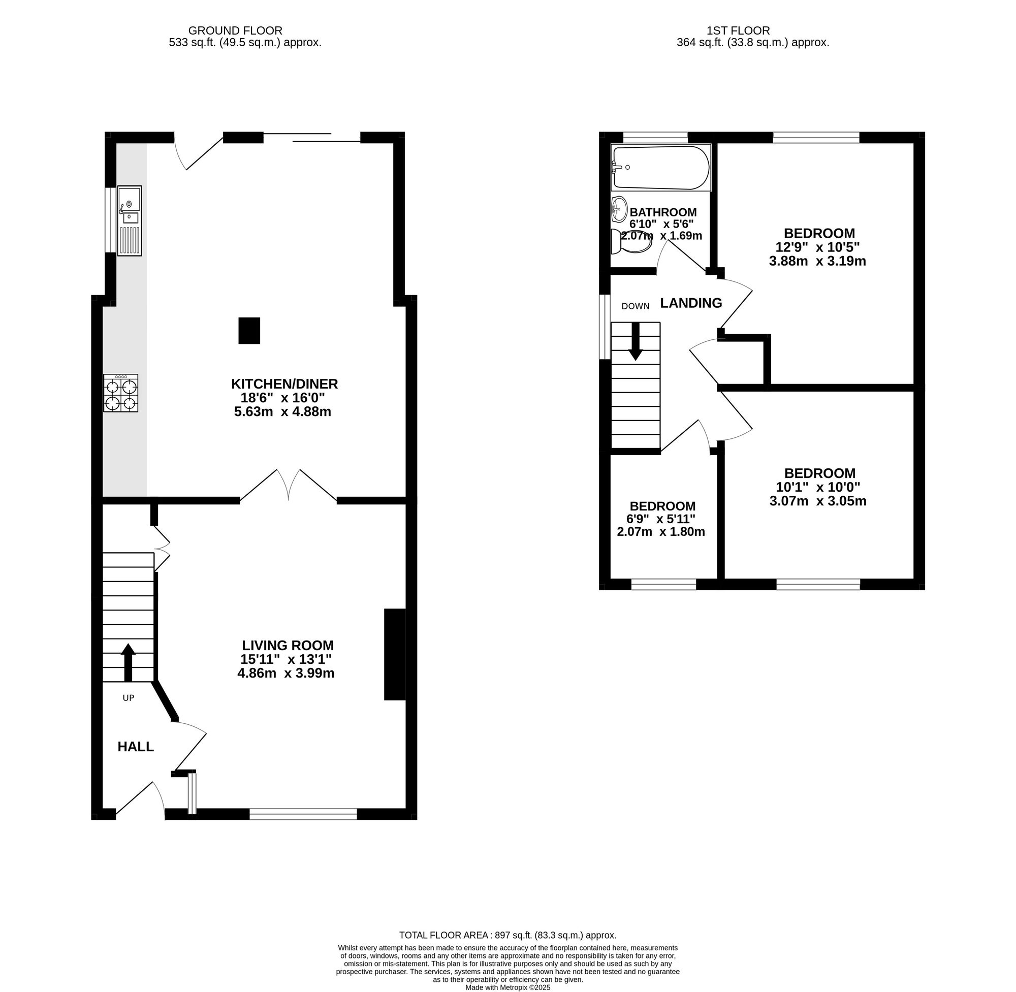 70 Woodcote, Swansea floorplan