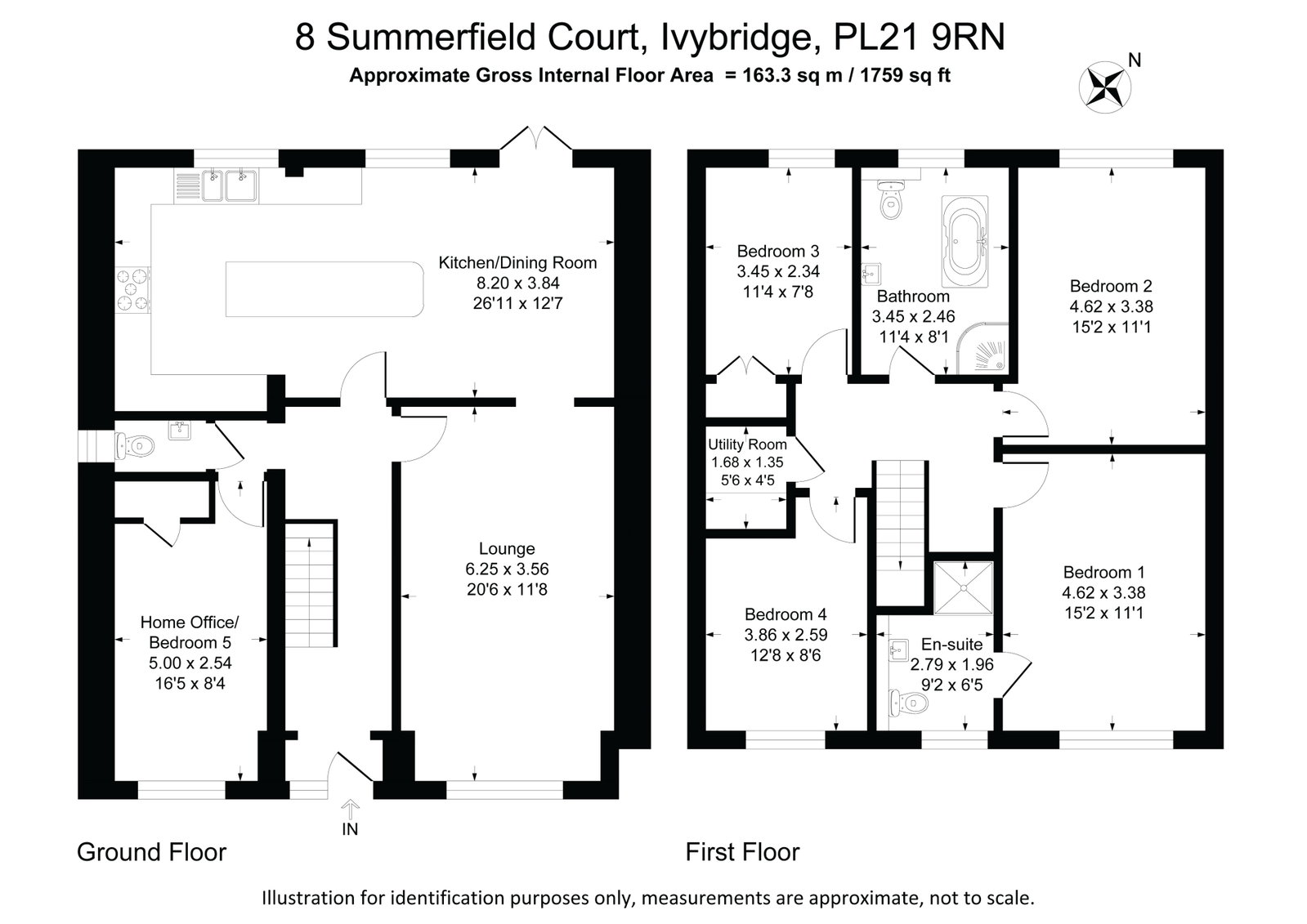 8, Summerfield Court, Ivybridge floorplan