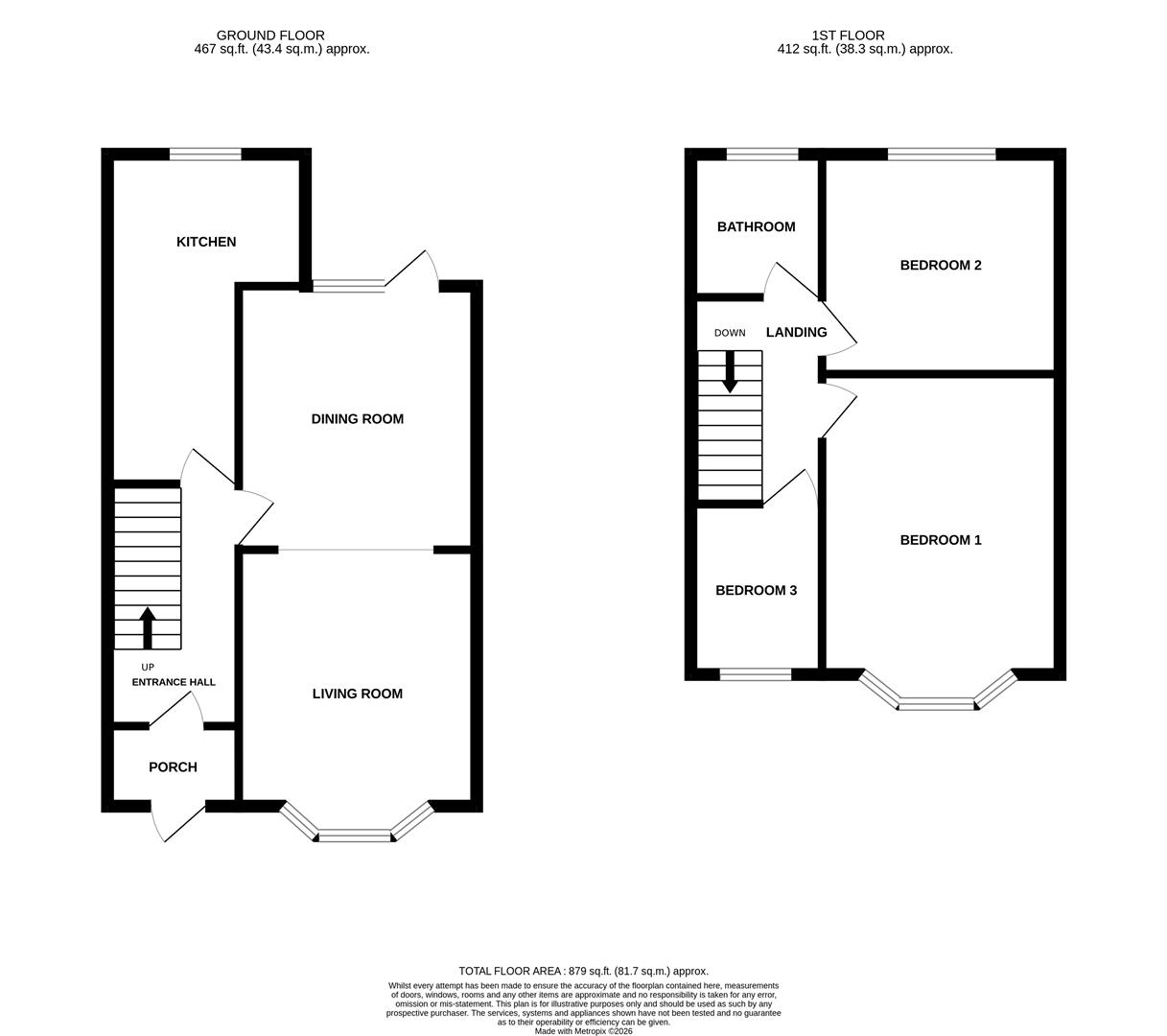 16, Kingston Avenue, Worcester floorplan