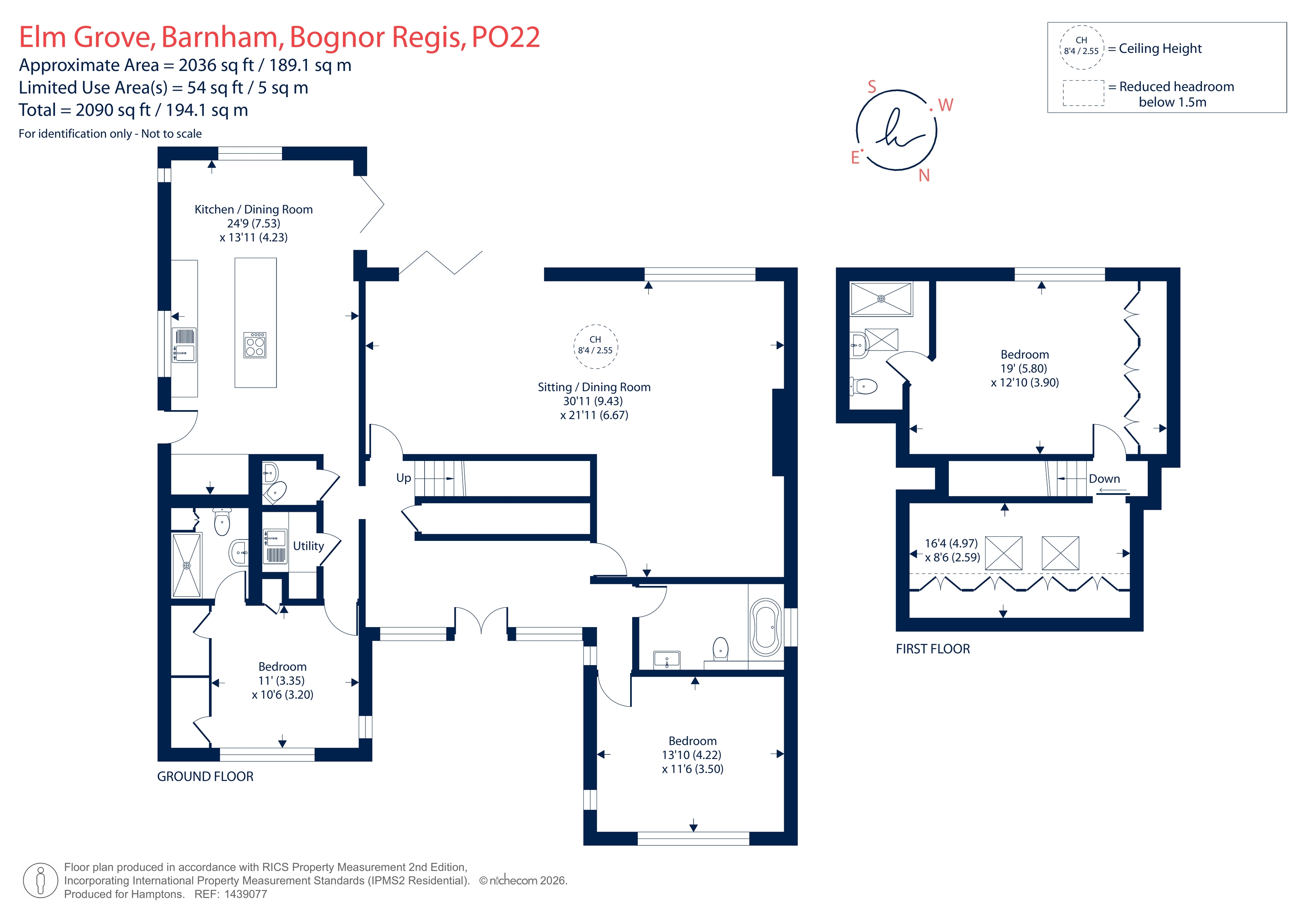 39, Elm Grove, Bognor Regis floorplan