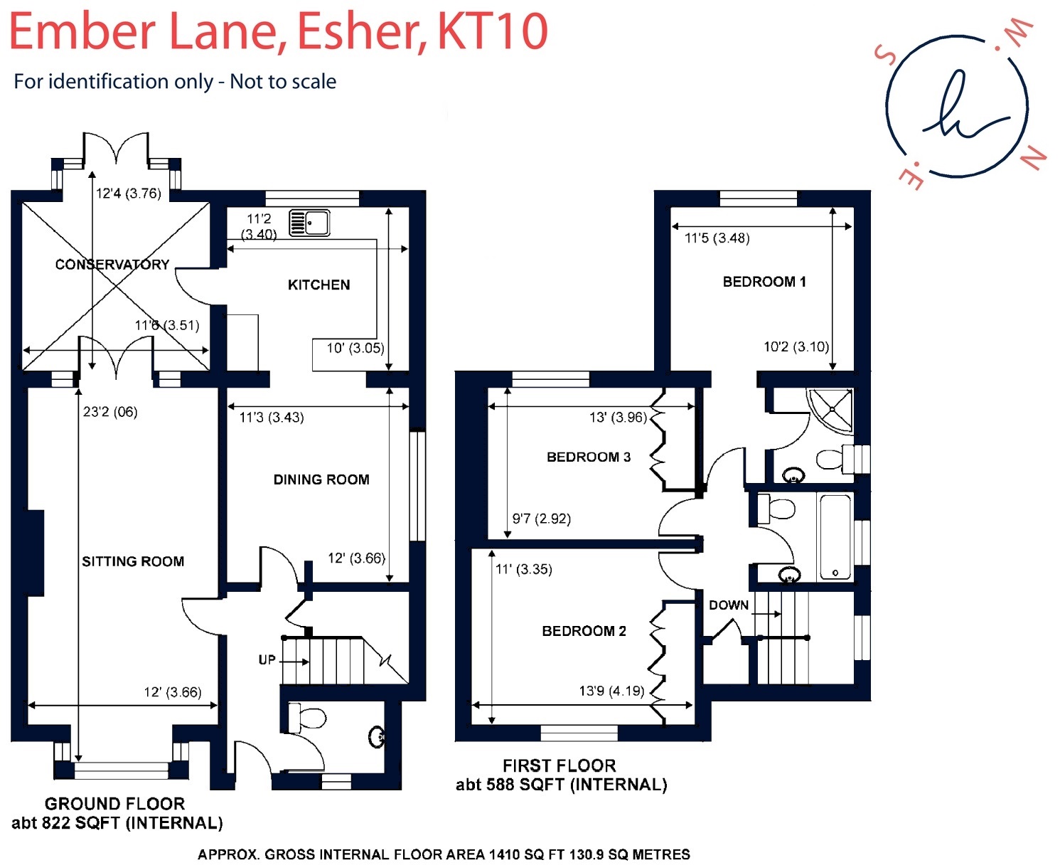 69, Ember Lane, Esher floorplan