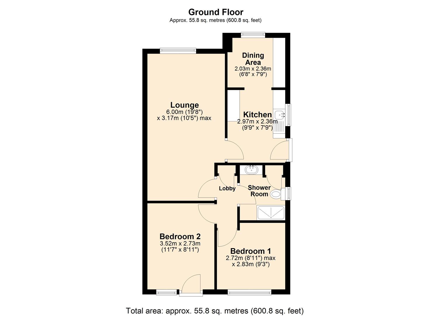 51, Elsham Rise, Hessle floorplan