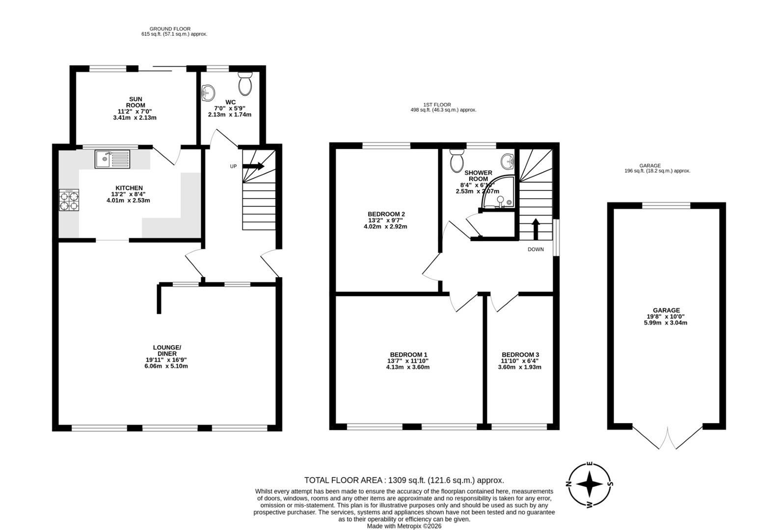 1, Eton Drive, Scunthorpe floorplan